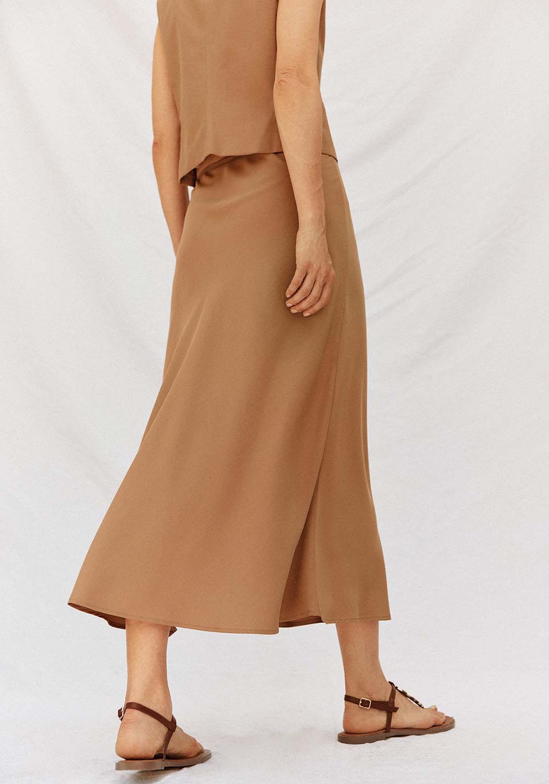 Dress Trousers With Belt - Brown