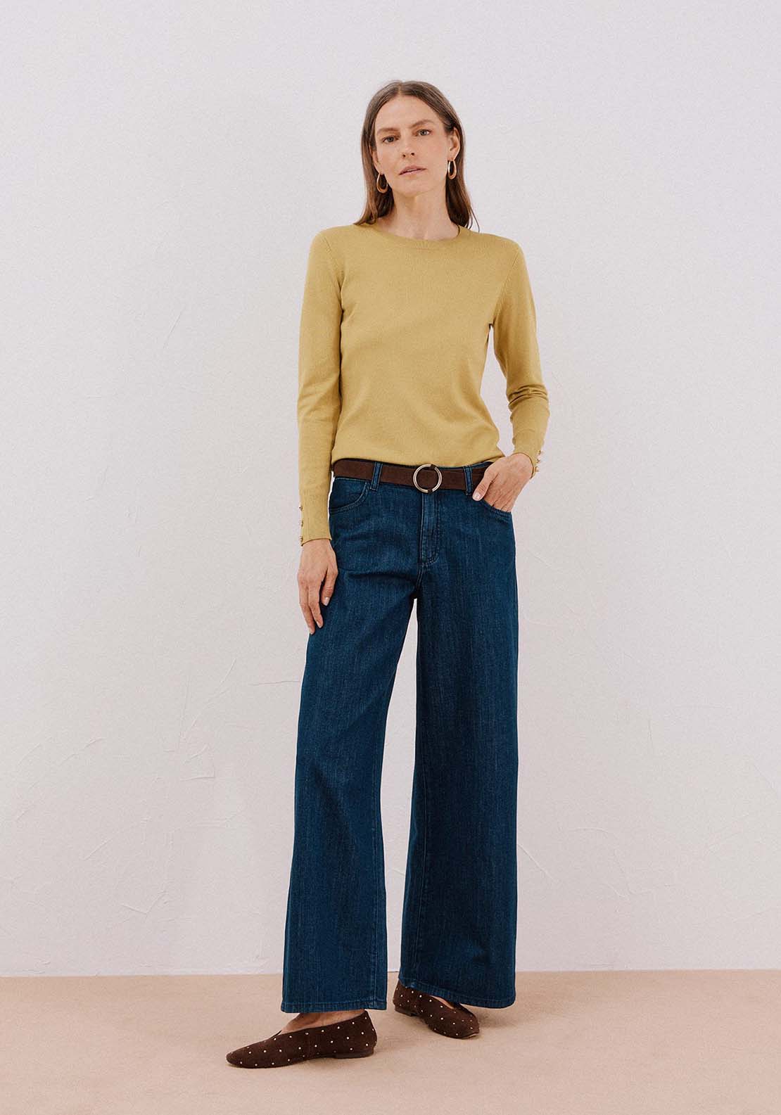 Short Sleeve Sweater - Green