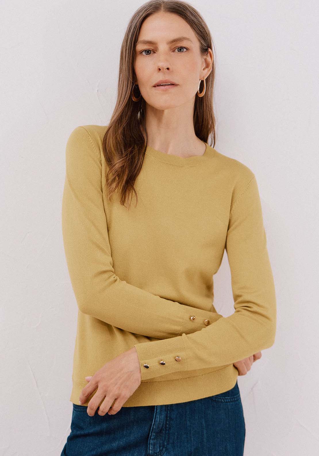 Short Sleeve Sweater - Green