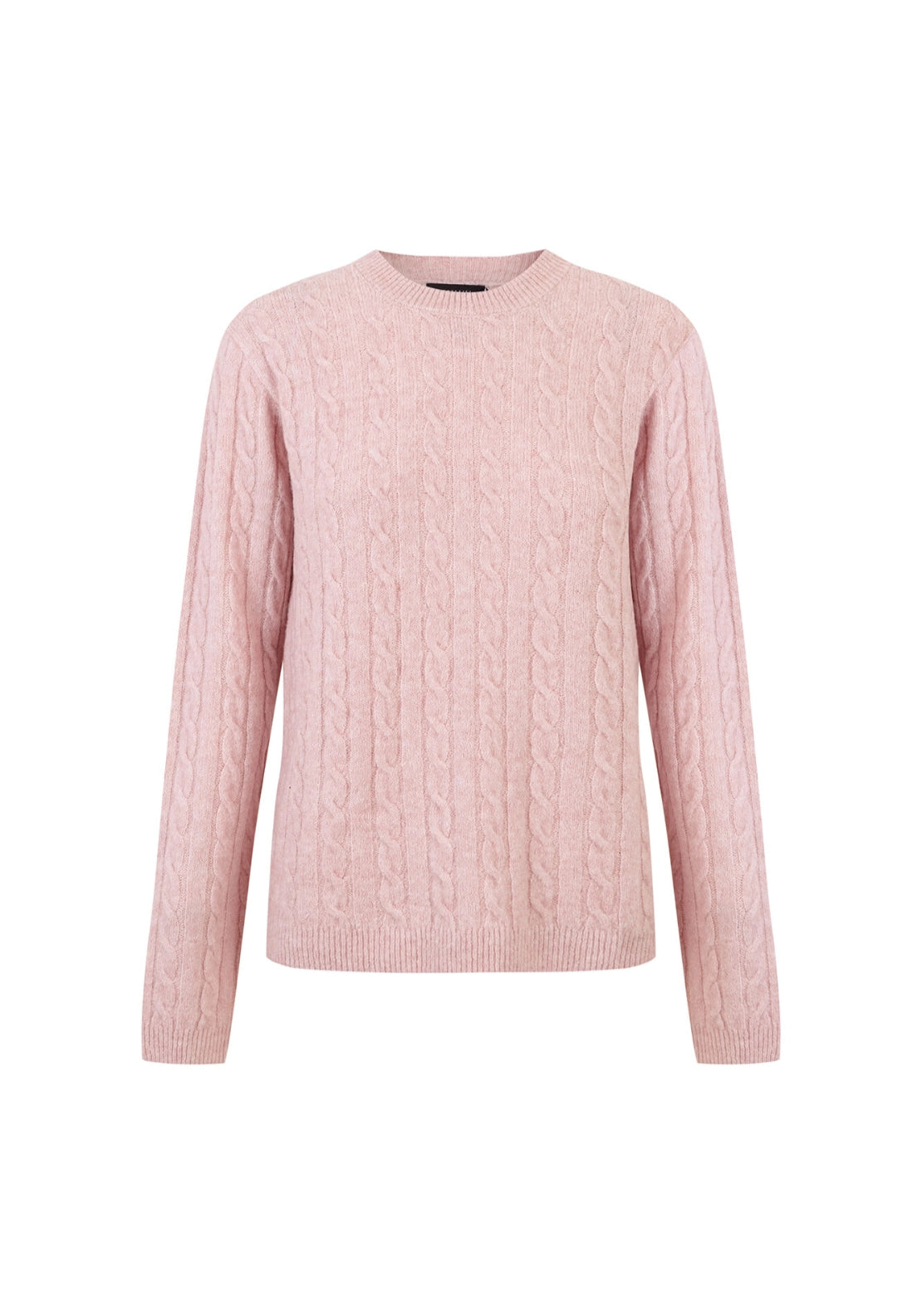 Light CableKnit Sweater - Pink