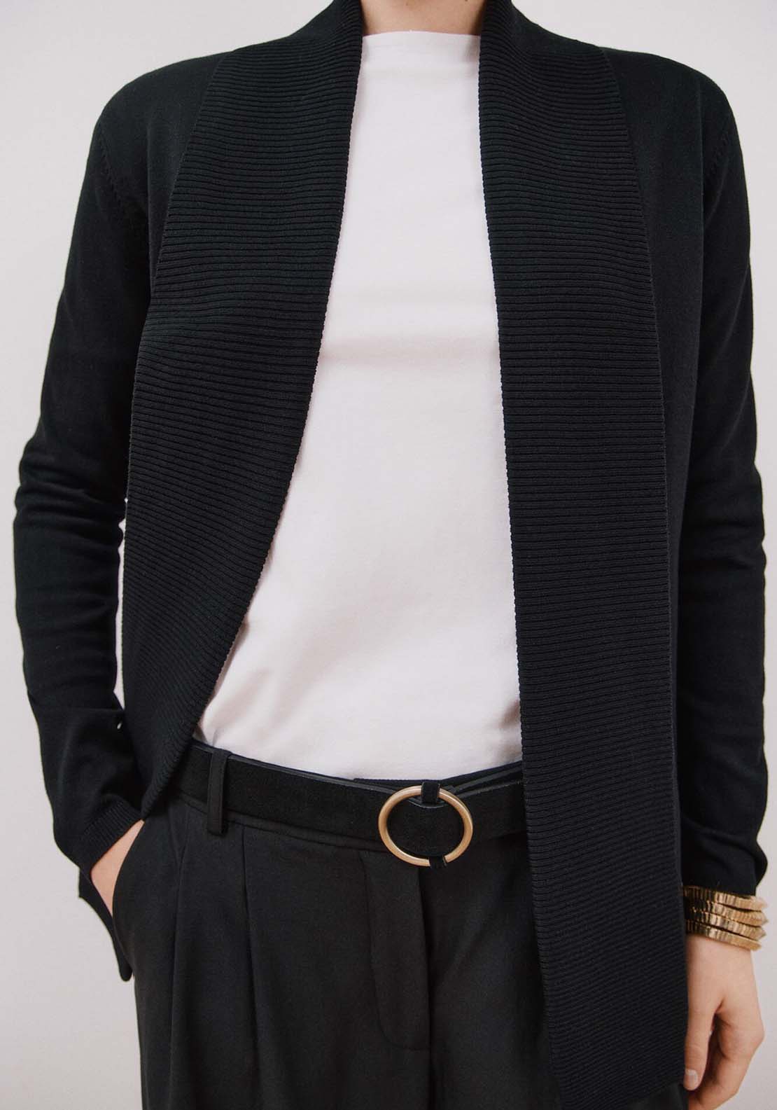 Shawl Collar Jacket - Black