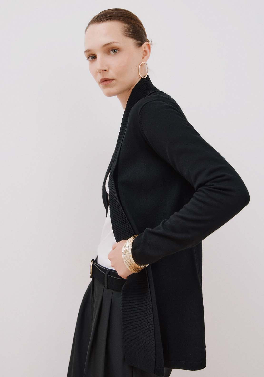 Shawl Collar Jacket - Black