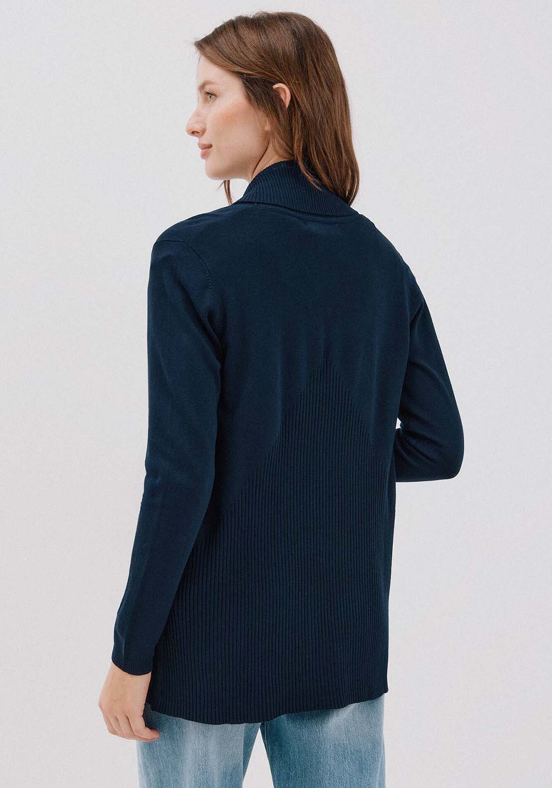 Shawl Collar Jacket - Blue