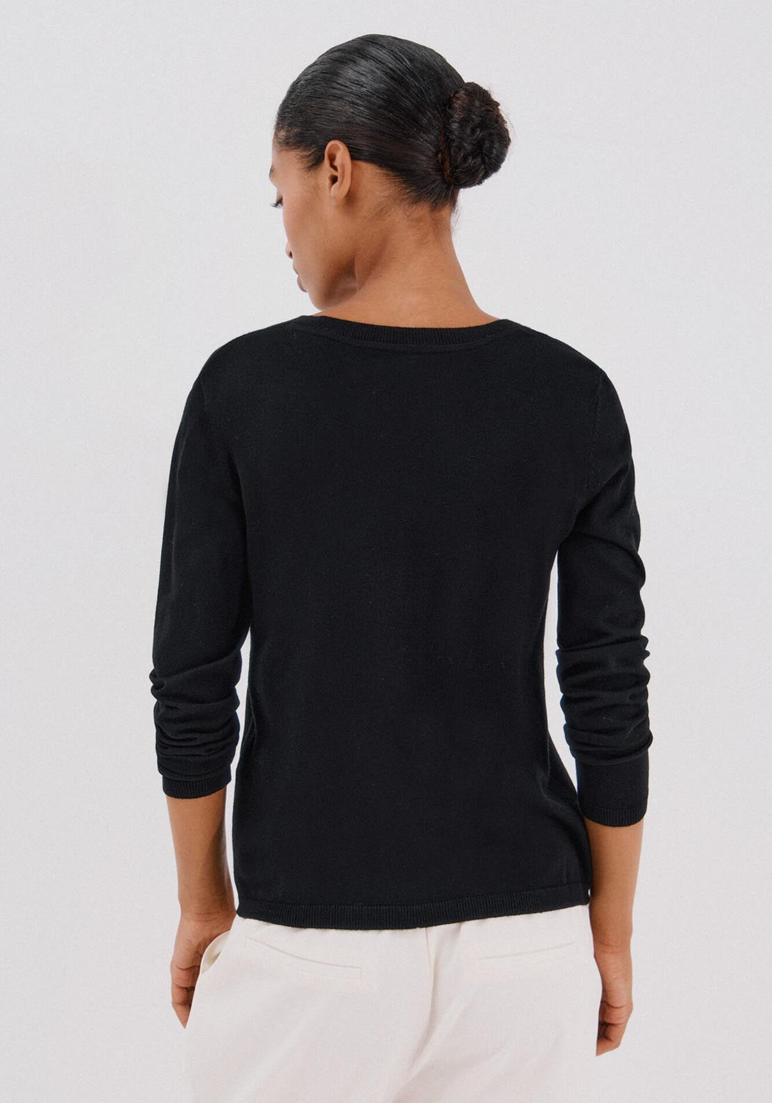 Short Sleeve Sweater - Black