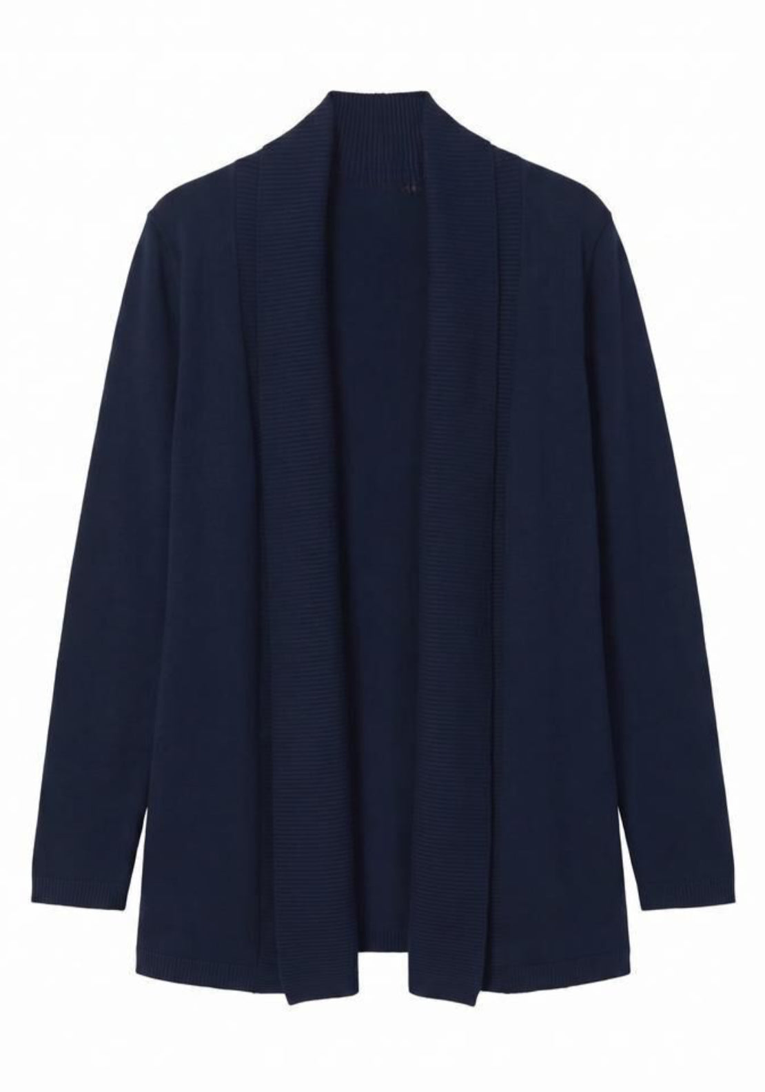 Cardigan With Shawl Neckline - Navy