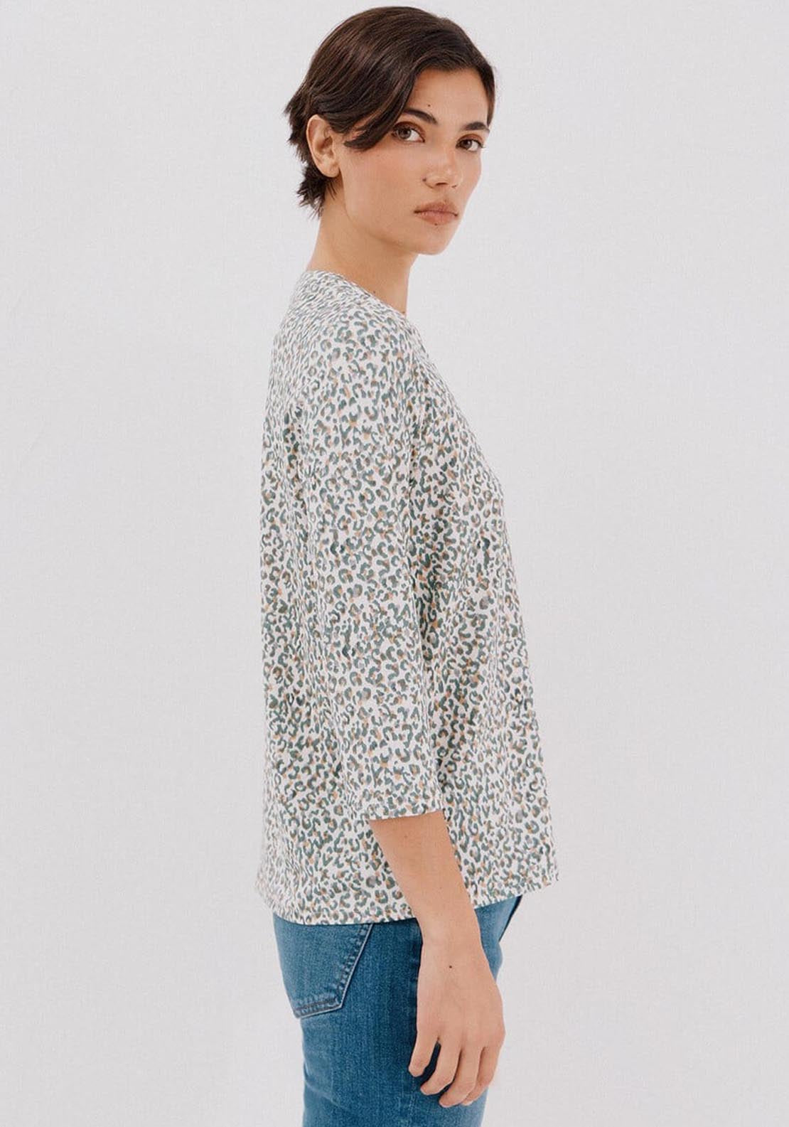 Basic Mandarin Neckline Shirt - Multicolour