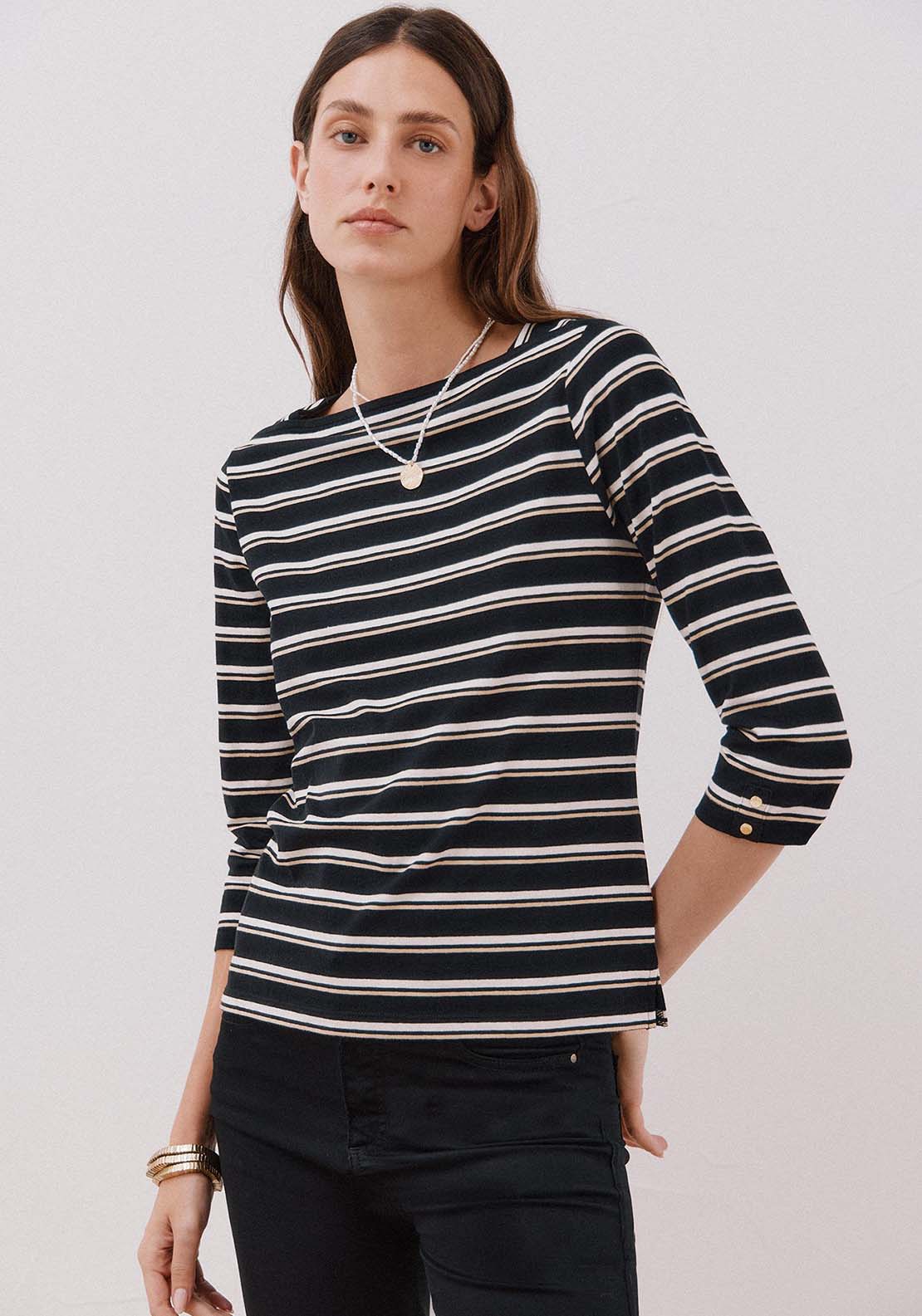 Essential Boat Neck T-Shirt - Grey
