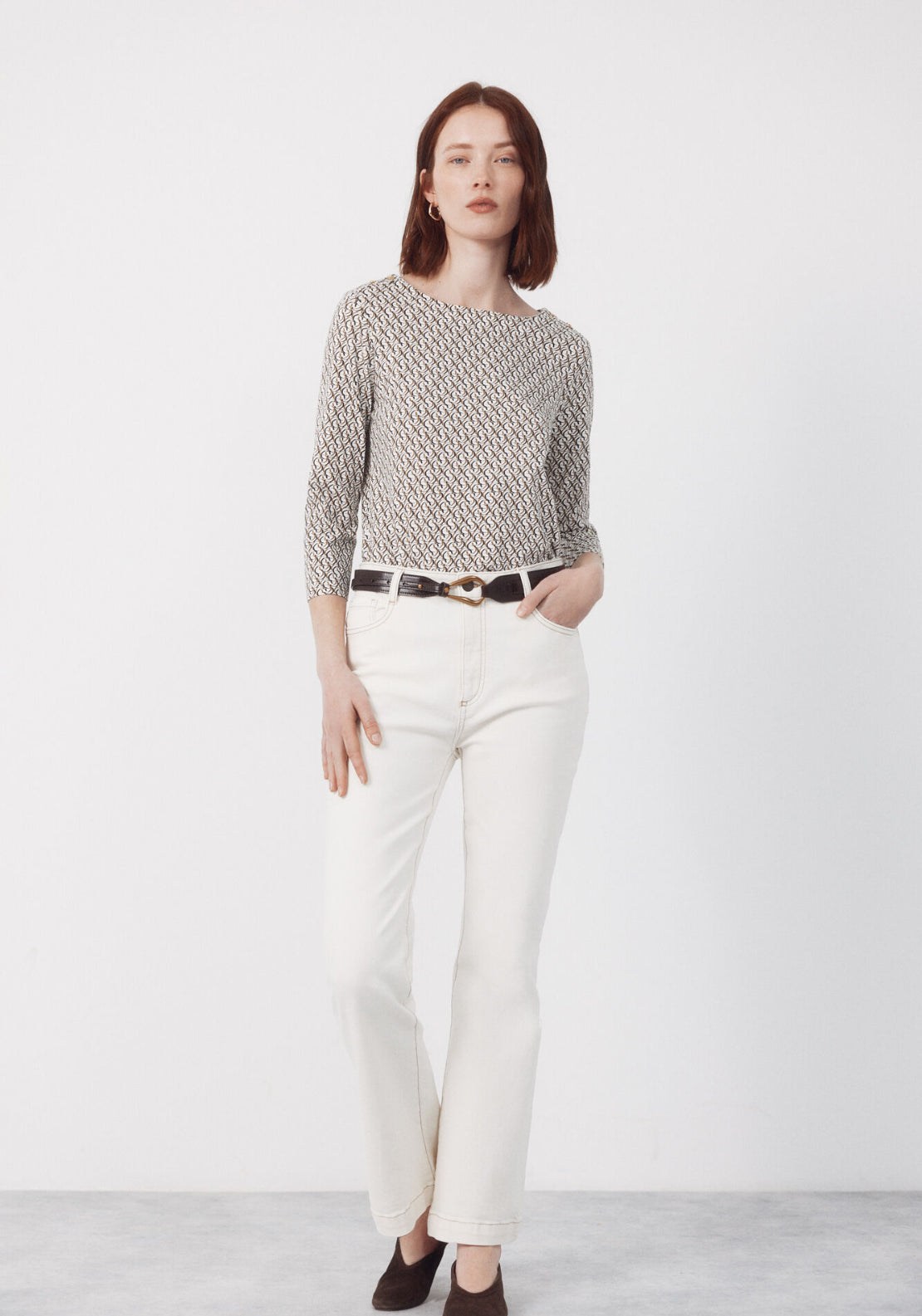 Cortefiel Essential Lightweight T Shirt - Brown 5 Shaws Department Stores