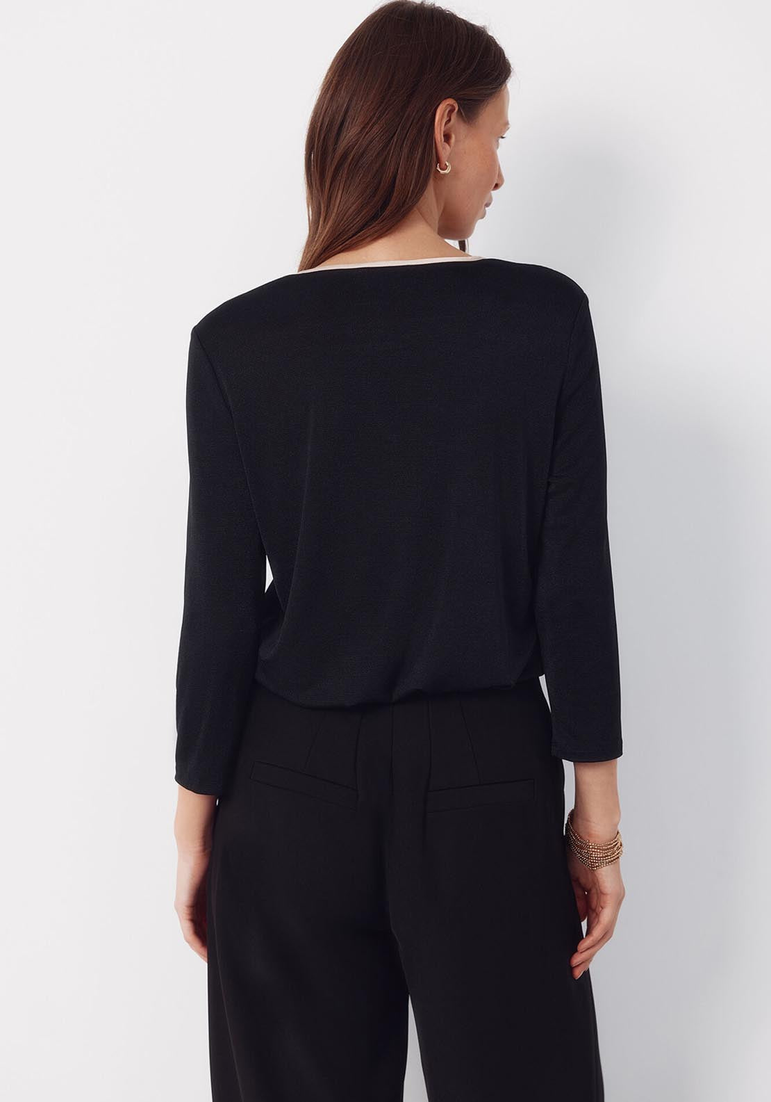 Top Teardrop Contrast - Black