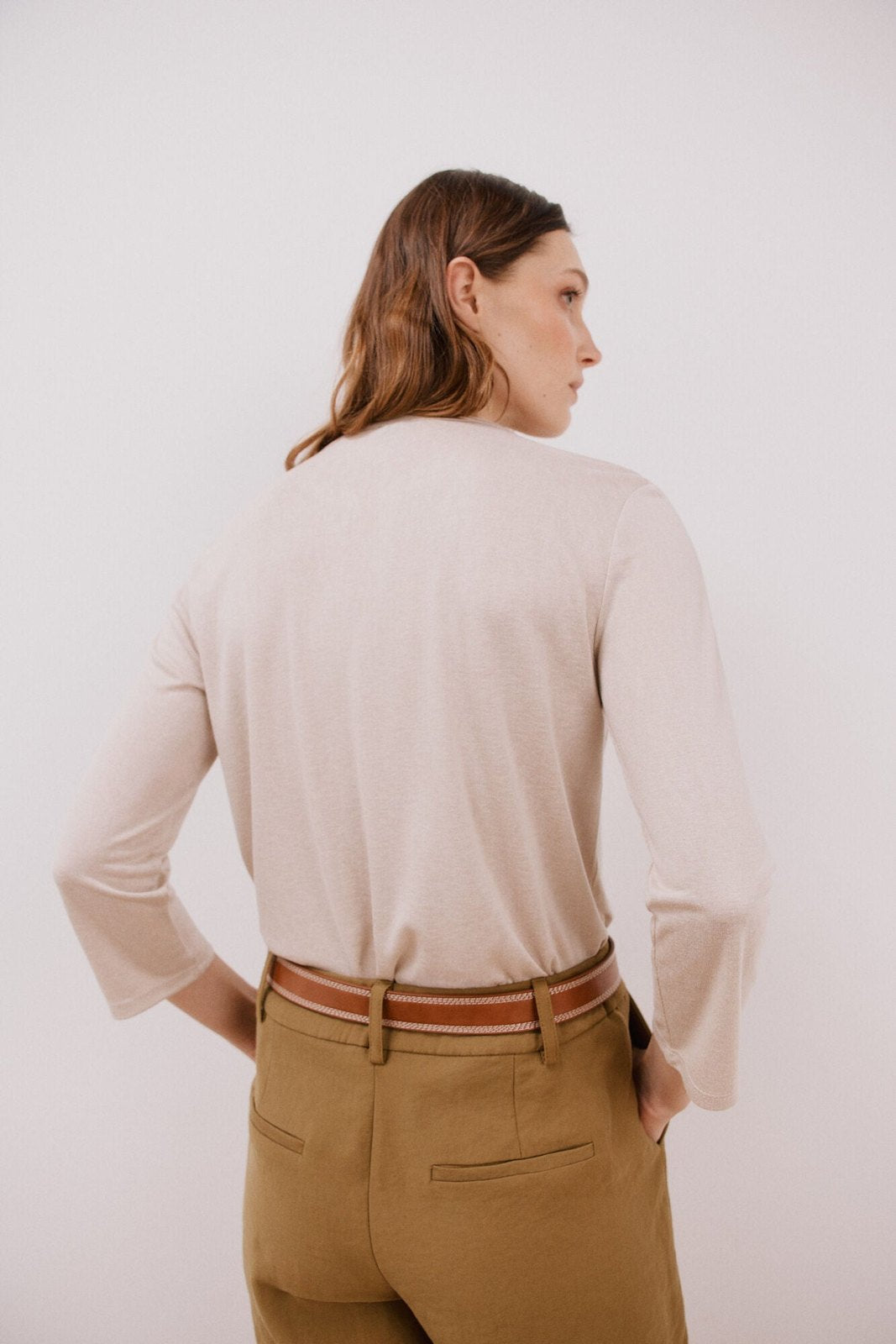 Cortefiel Cargo pockets t-shirt - Sand 4 Shaws Department Stores