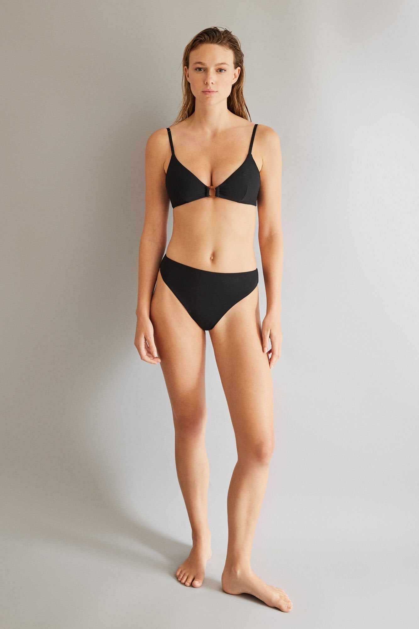 Womens Secret High Bikini Bottoms - Black 1 Shaws Department Stores