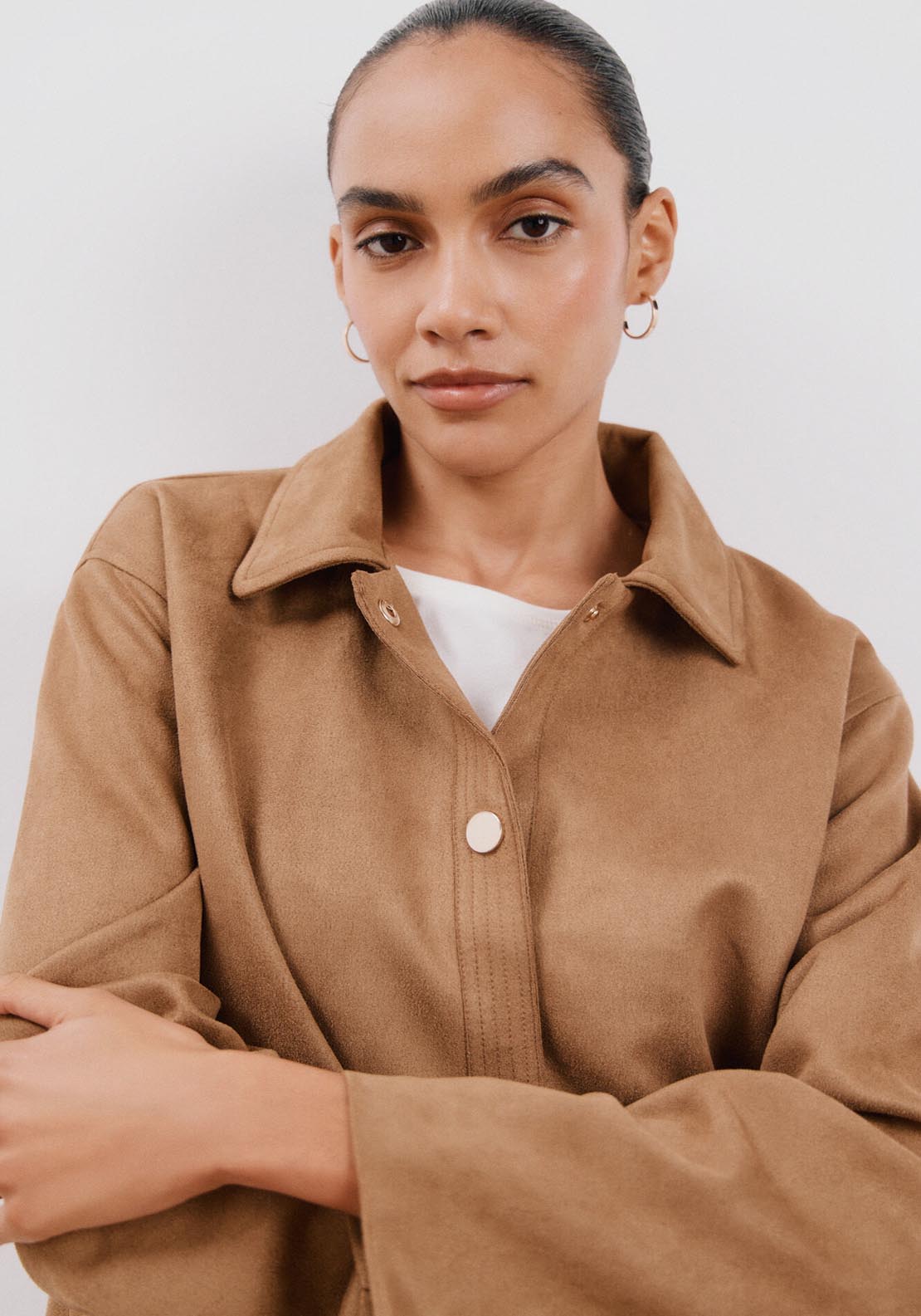 Cortefiel Faux Leather Jacket - Toasted 4 Shaws Department Stores
