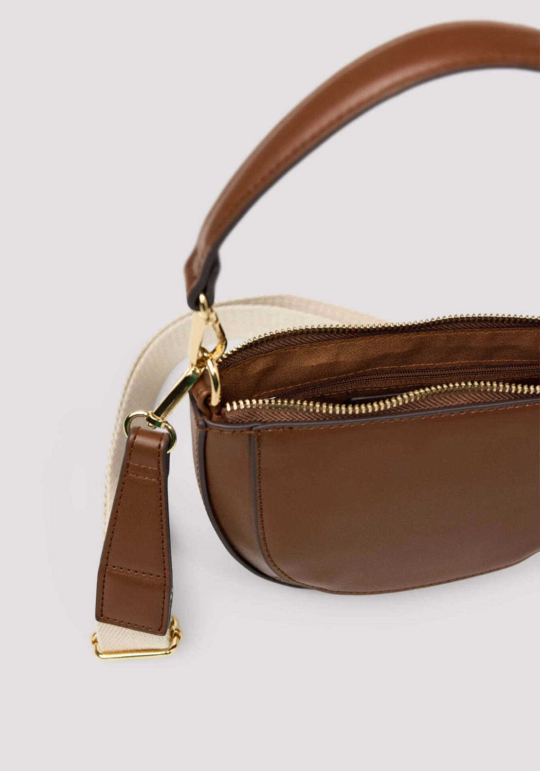 Crossbody Bag Double Handle - Dark Brown