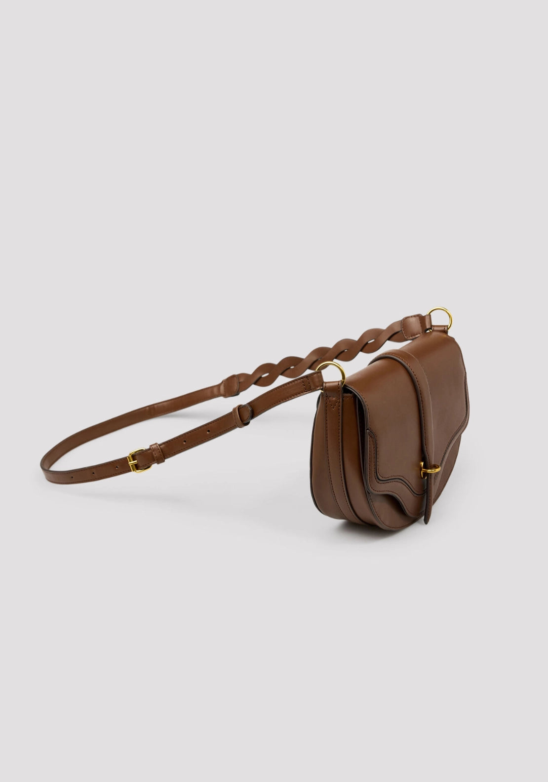 Flap Crossbody Bag - Tan