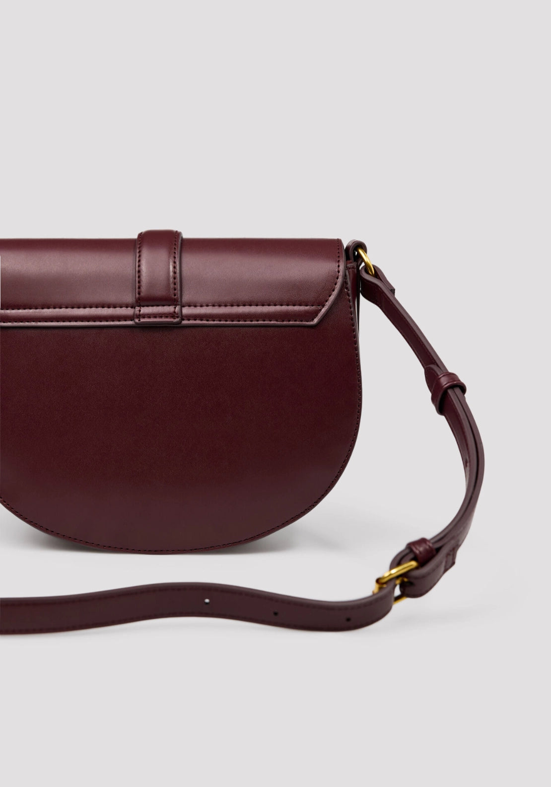 Flap Crossbody Bag - Maroon