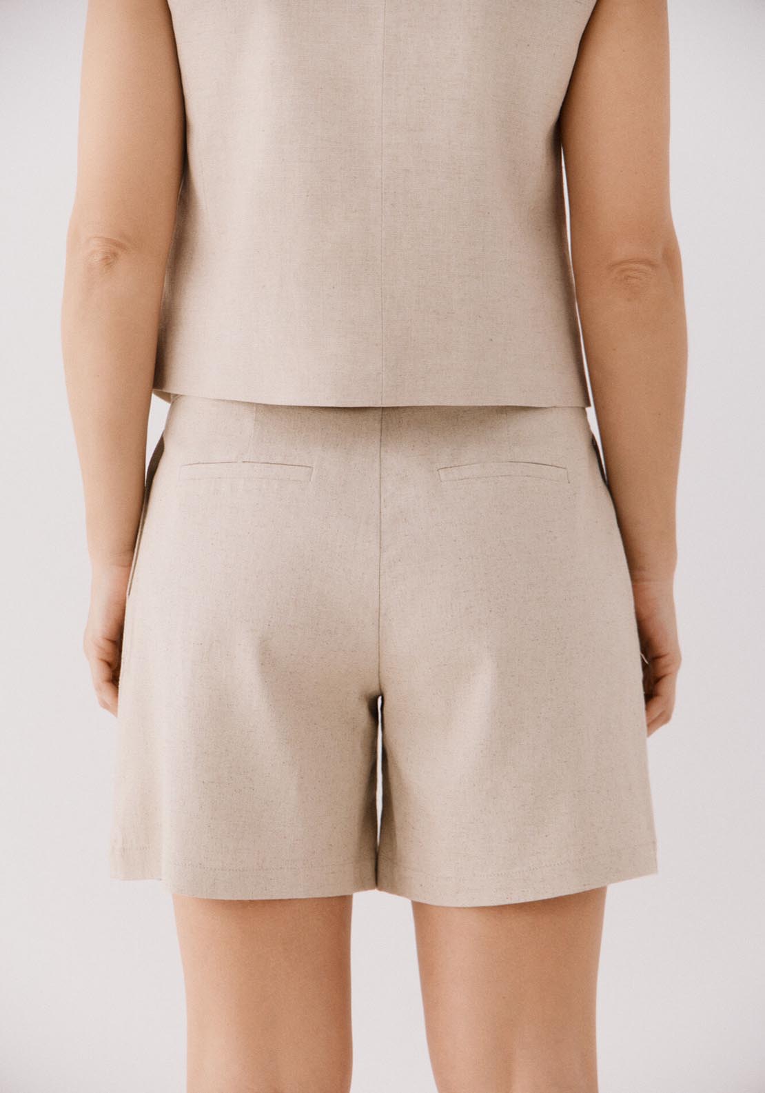 Cortefiel Bermuda Linen Belt - Sand 2 Shaws Department Stores