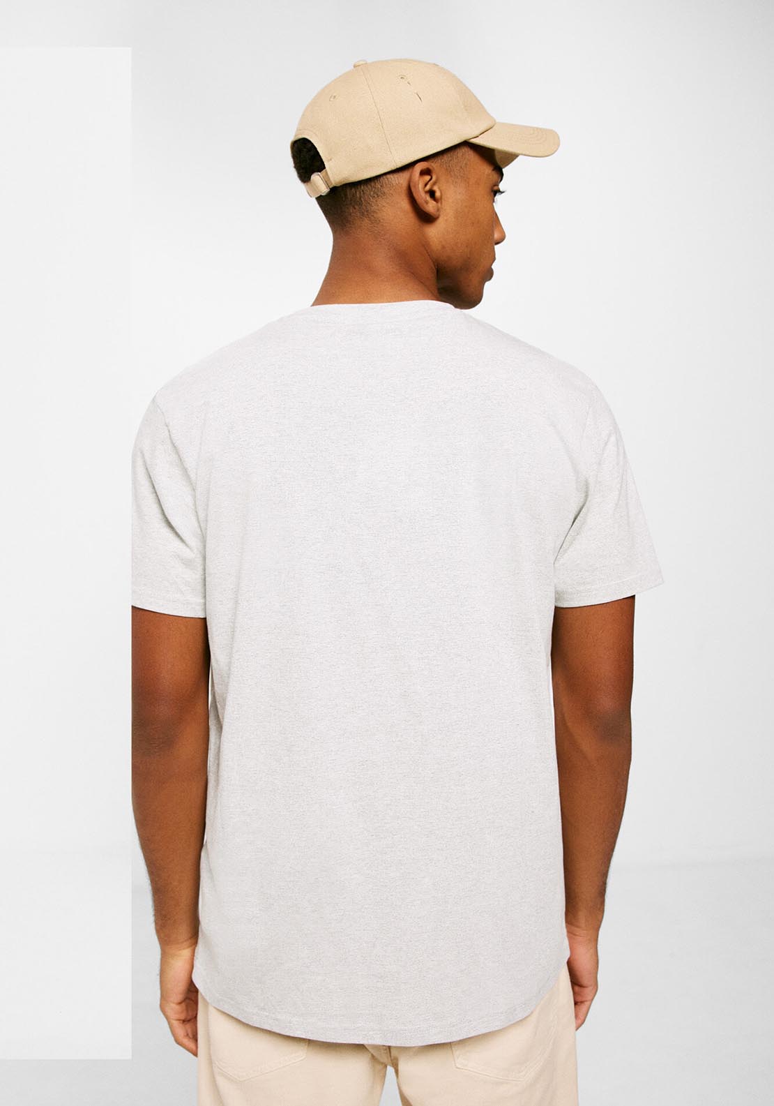 Springfield Short Sleeve Microstripe Tshirt - Green 2 Shaws Department Stores