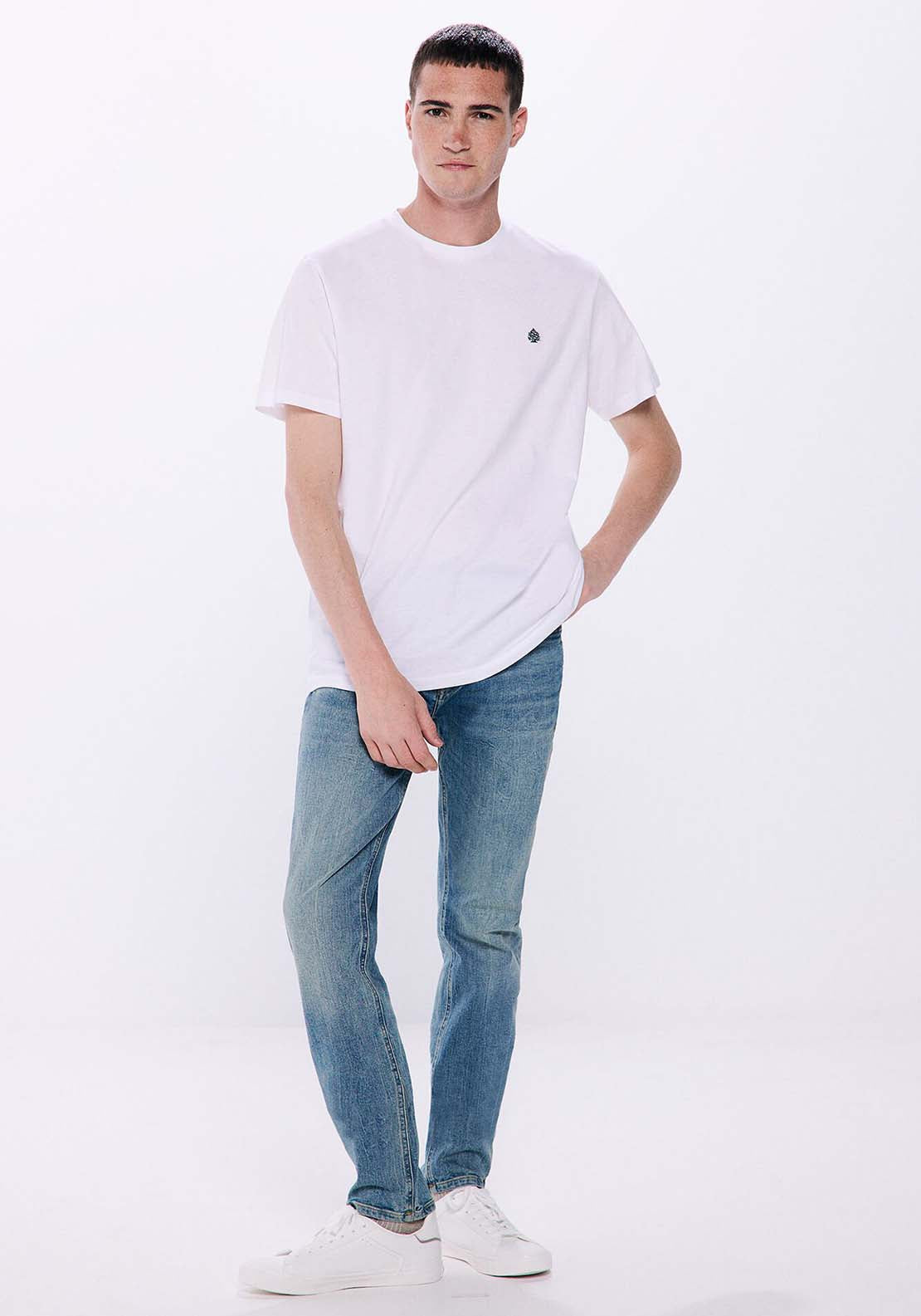 Springfield Basic round neck t-shirt - White 2 Shaws Department Stores