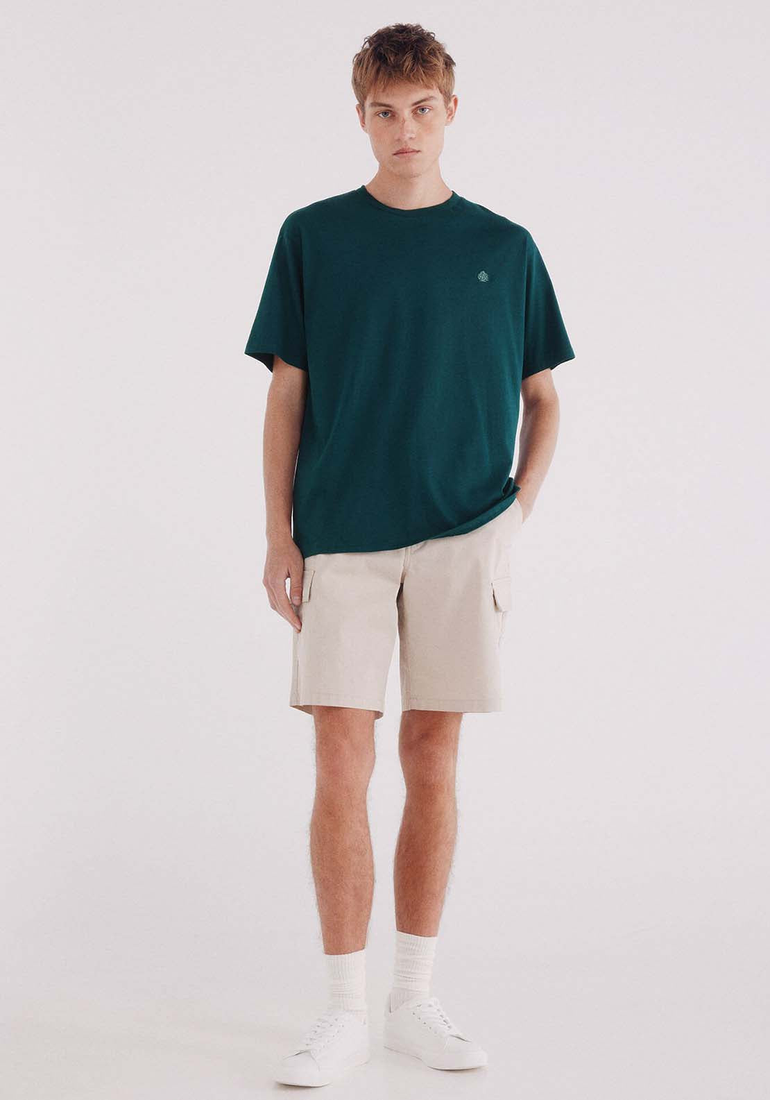 Basic Round Neck T-Shirt - Green
