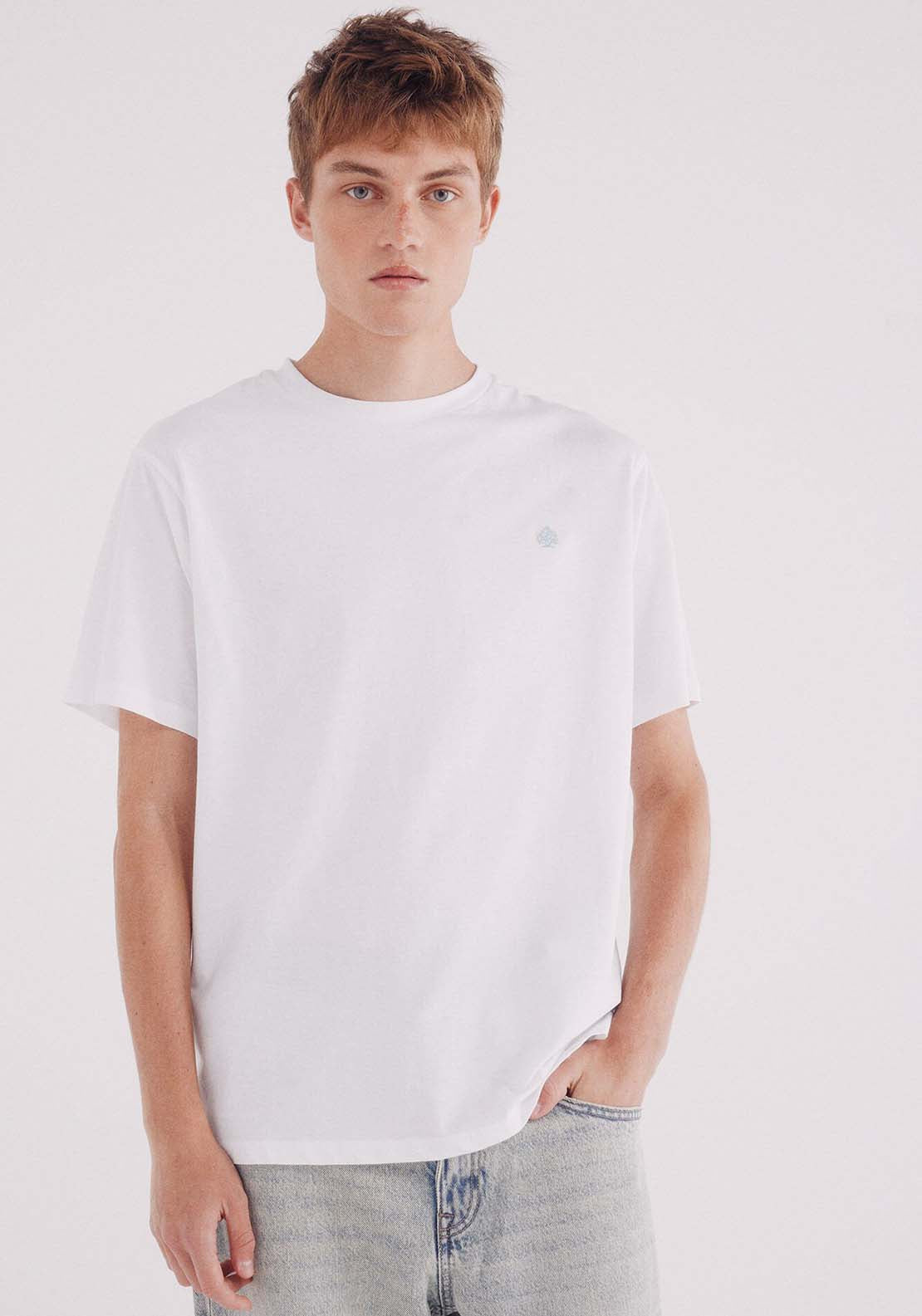 Basic Round Neck T-Shirt - White