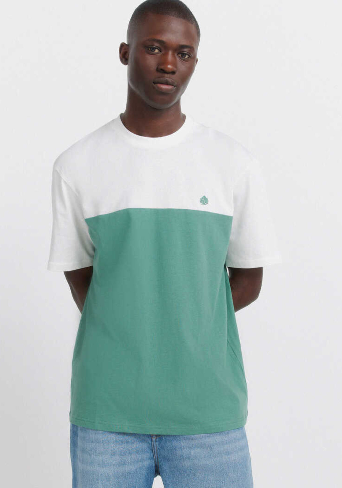 Colour Block T-Shirt - Green