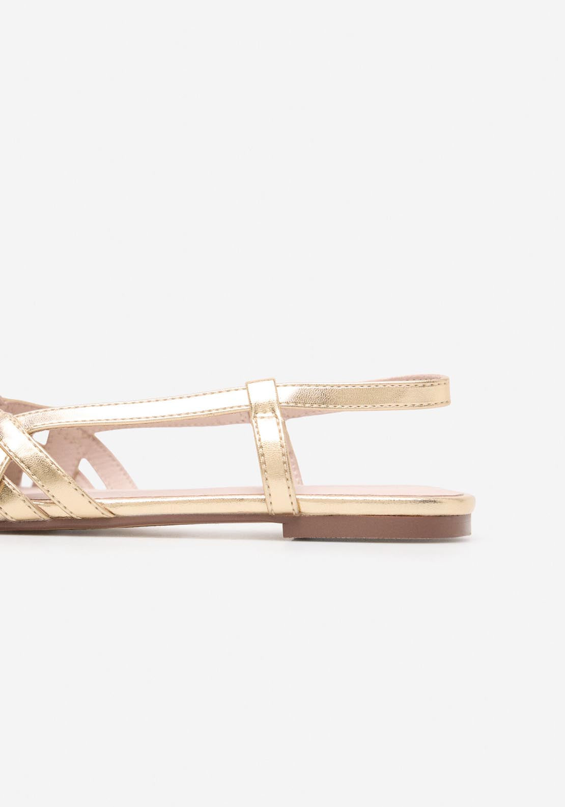 Cortefiel Menorcan Straps - Gold/mustard 4 Shaws Department Stores