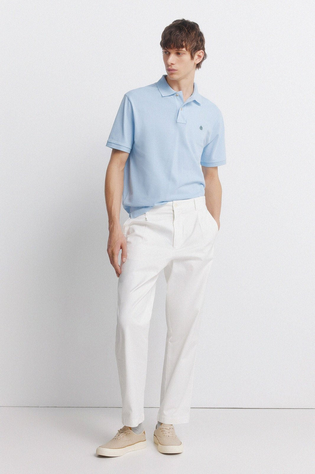 Basic Regular Fit Polo Shirt - Blue