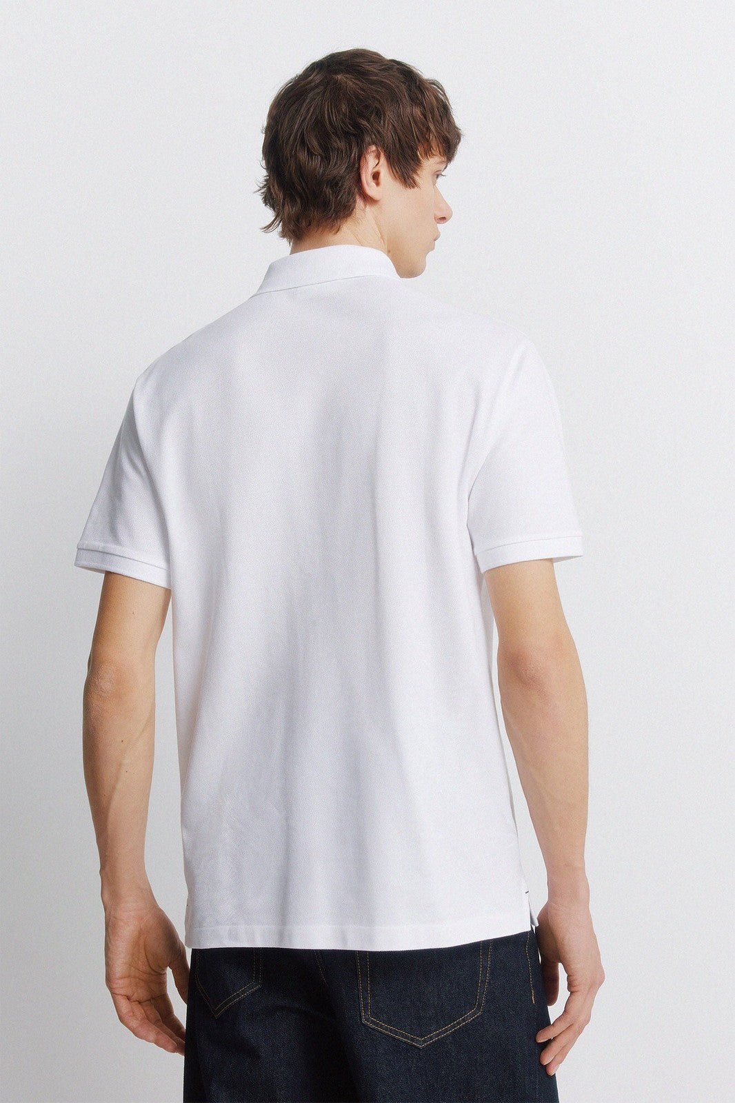 Basic Regular Fit Polo Shirt - White