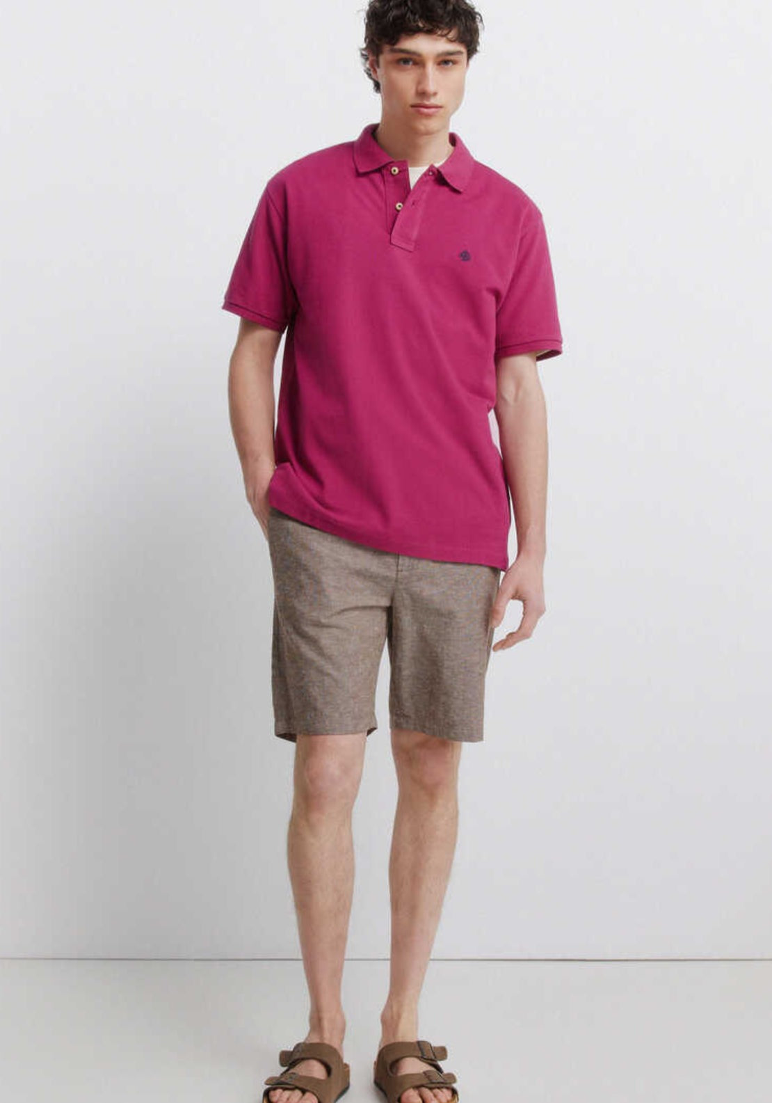 Basic Polo Shirt Regular Fit - Medium Blue