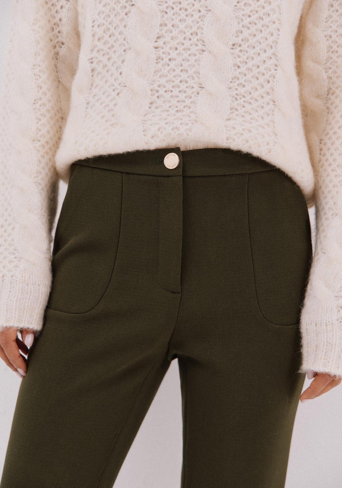 Comfort Stretch Pants - Green