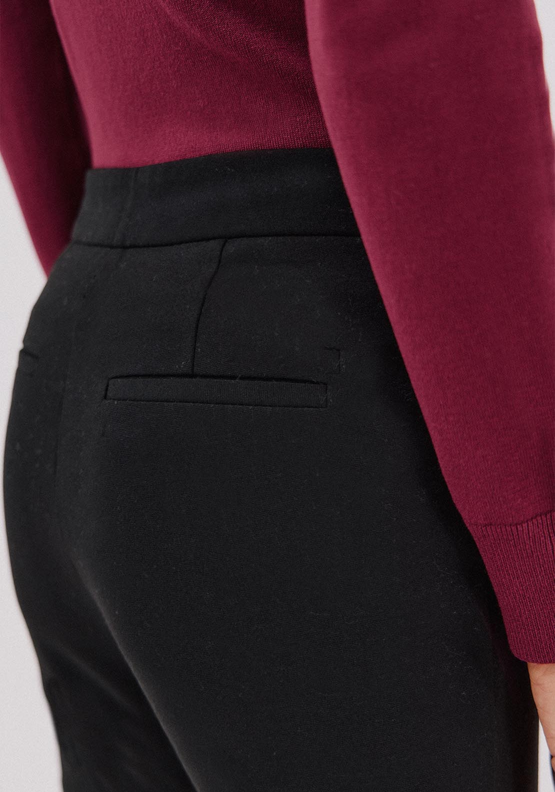 Cortefiel Jersey Knit Trousers - Black 4 Shaws Department Stores