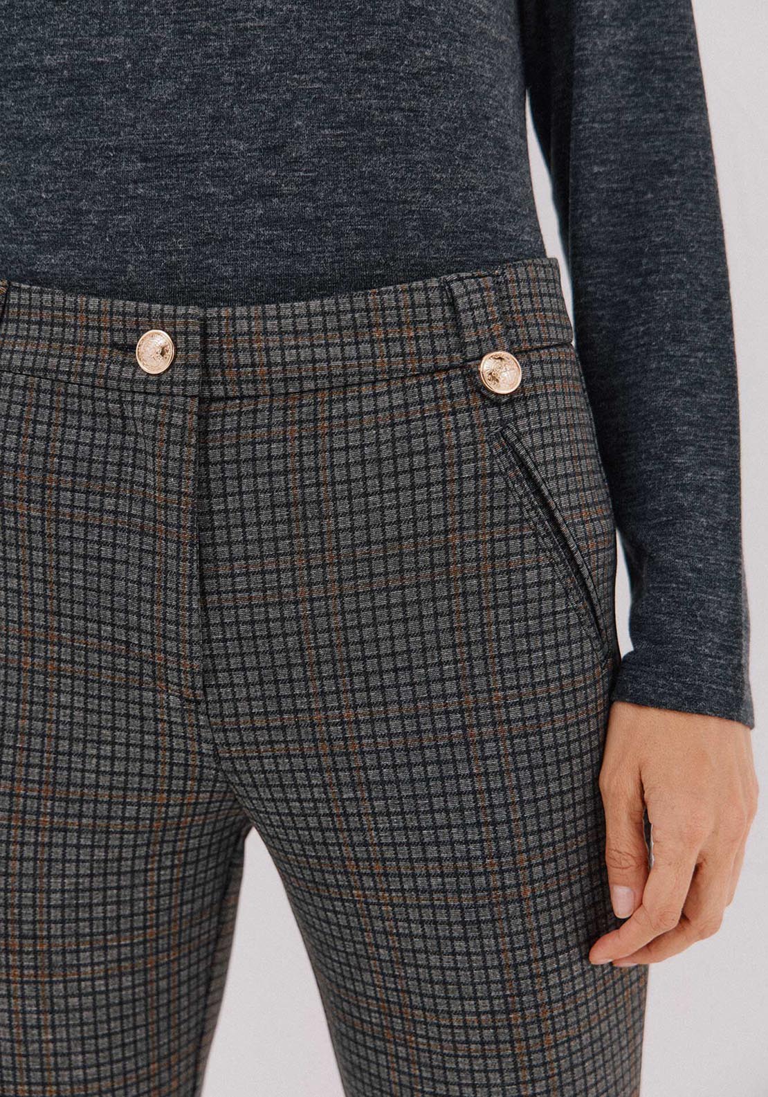 Cortefiel Jersey Knit Trousers - Grey 3 Shaws Department Stores