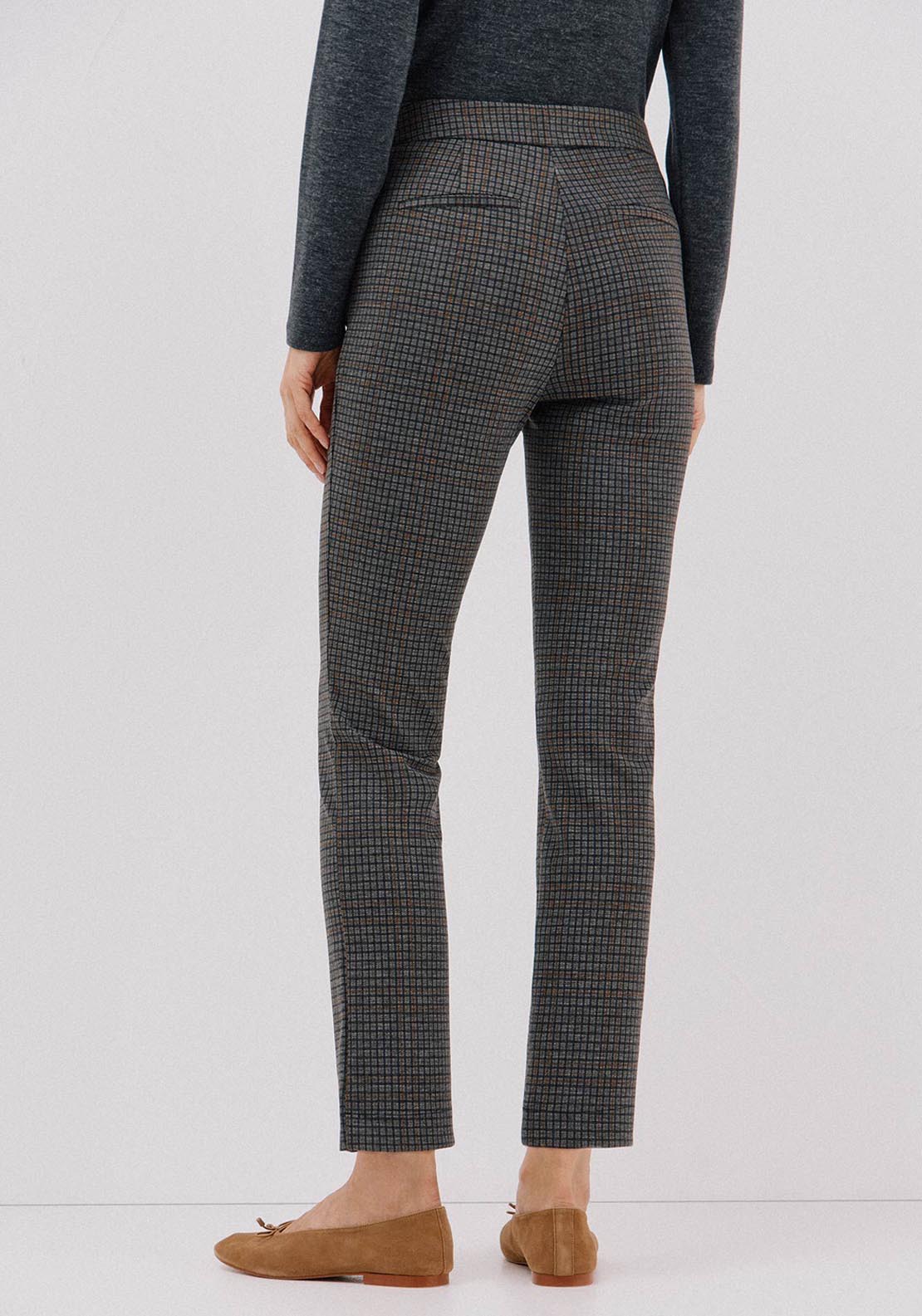 Cortefiel Jersey Knit Trousers - Grey 2 Shaws Department Stores