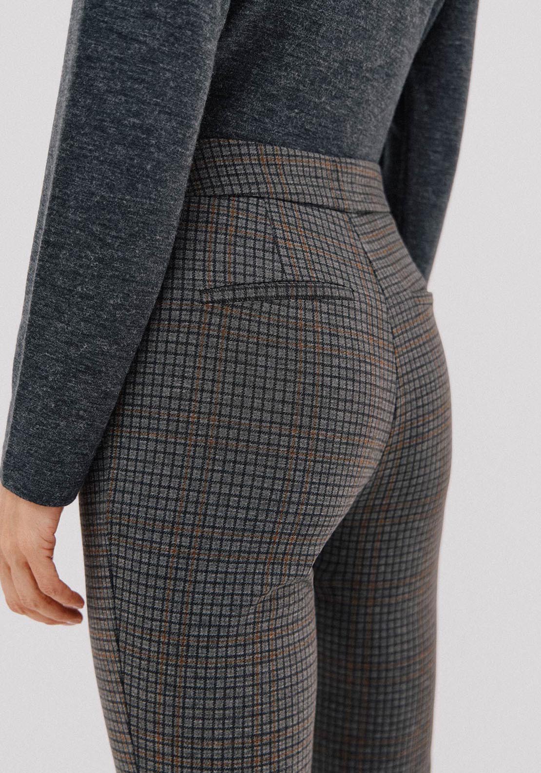 Cortefiel Jersey Knit Trousers - Grey 4 Shaws Department Stores