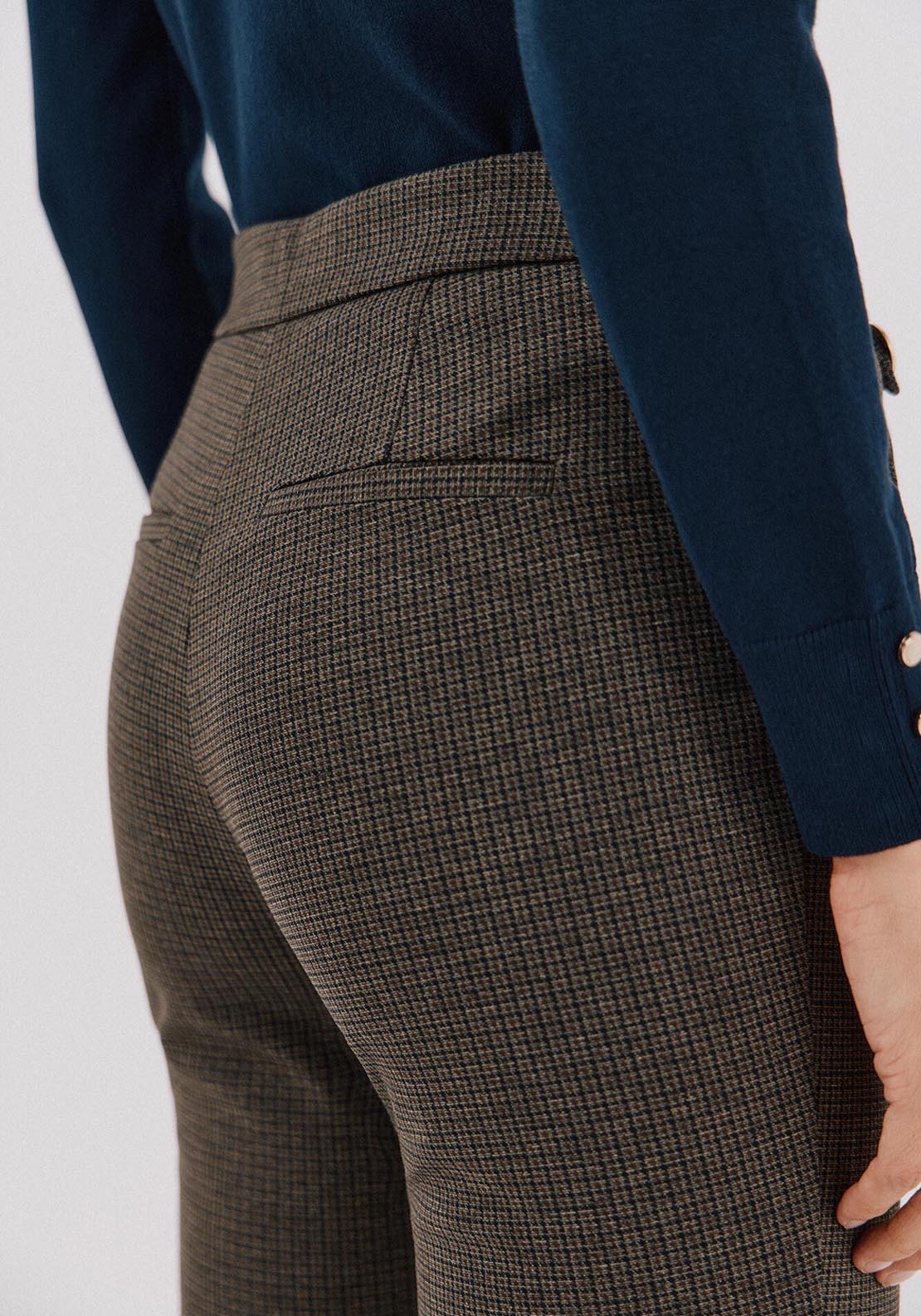 Cortefiel Jersey Knit Trousers - Brown 4 Shaws Department Stores