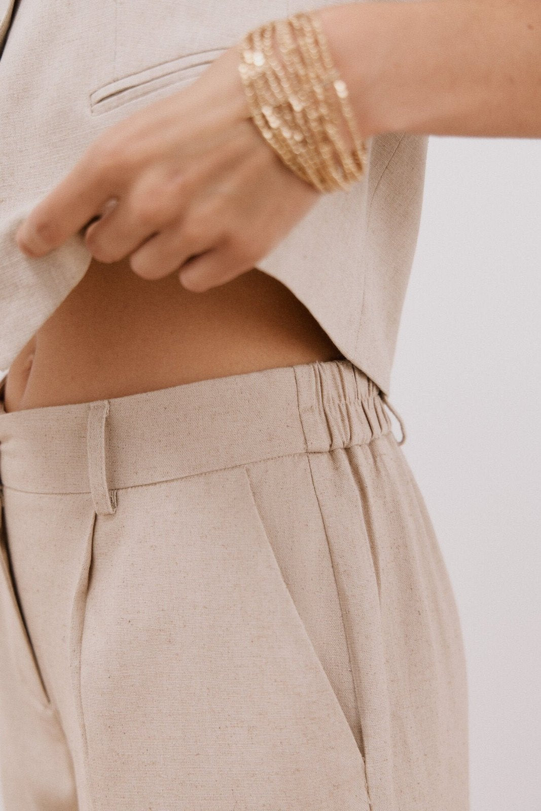 Cortefiel Midi Cape Skirt - Sand 3 Shaws Department Stores