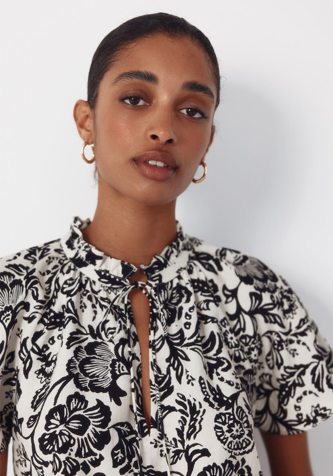 Cortefiel Raglan Sleeve Blouse - Multicolour 3 Shaws Department Stores