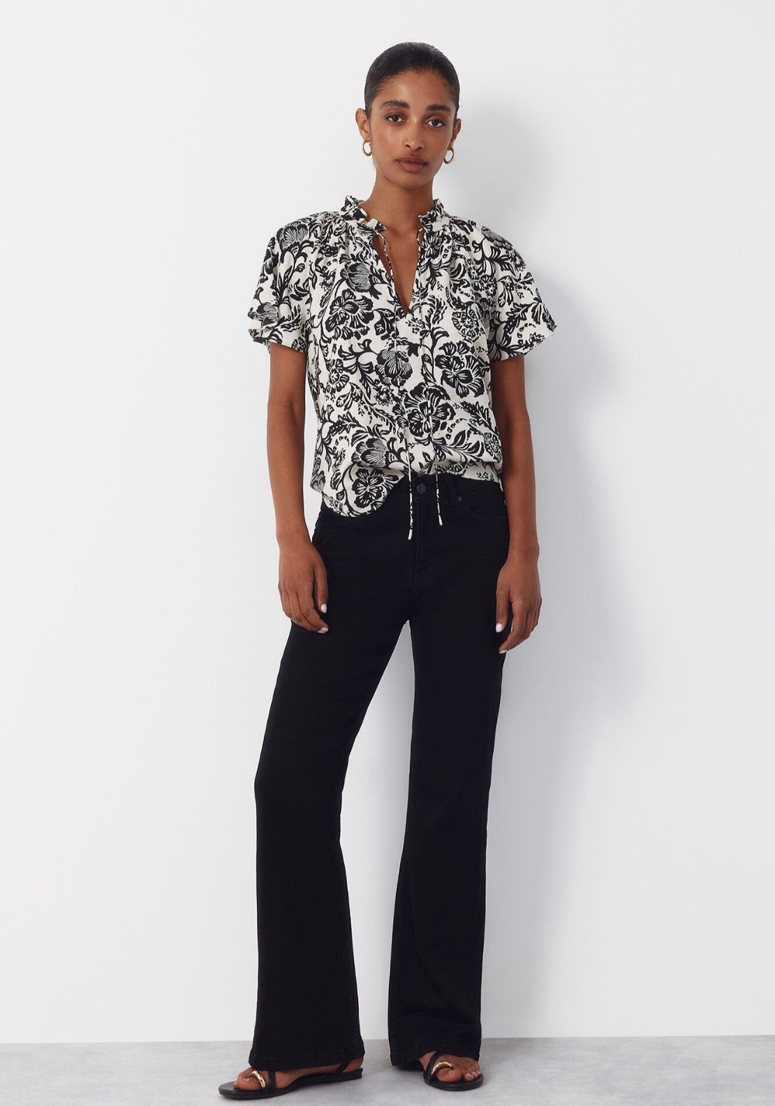 Cortefiel Raglan Sleeve Blouse - Multicolour 5 Shaws Department Stores