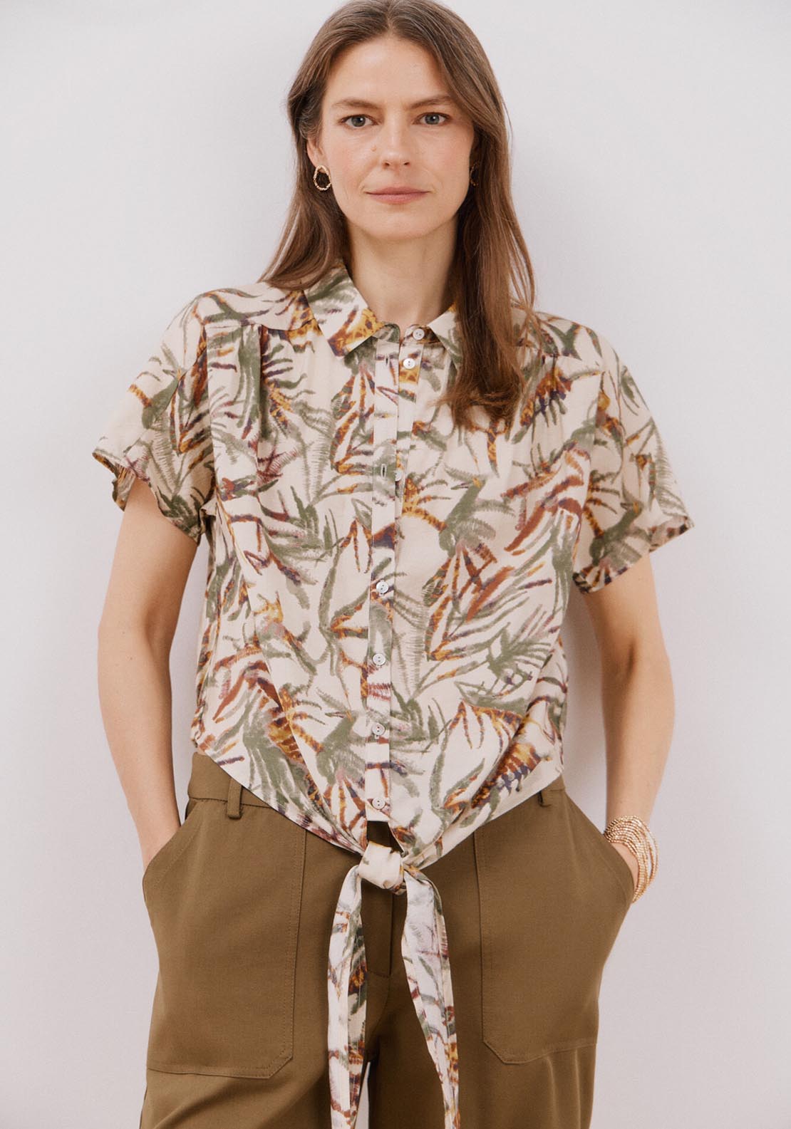 Cortefiel Short Sleeve Printed Shirt - Multicoloured 2 Shaws Department Stores