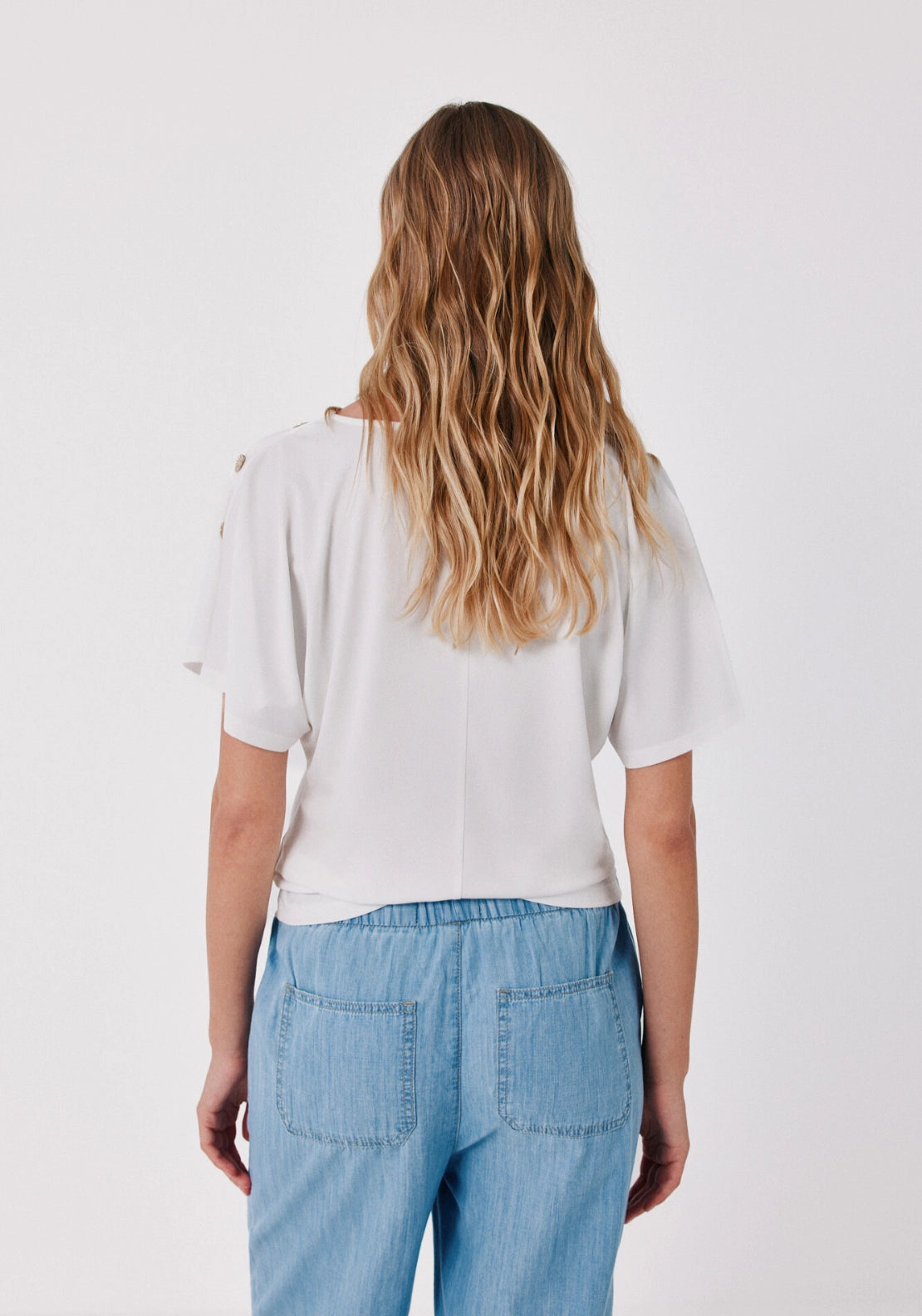 Fluid basic top - White