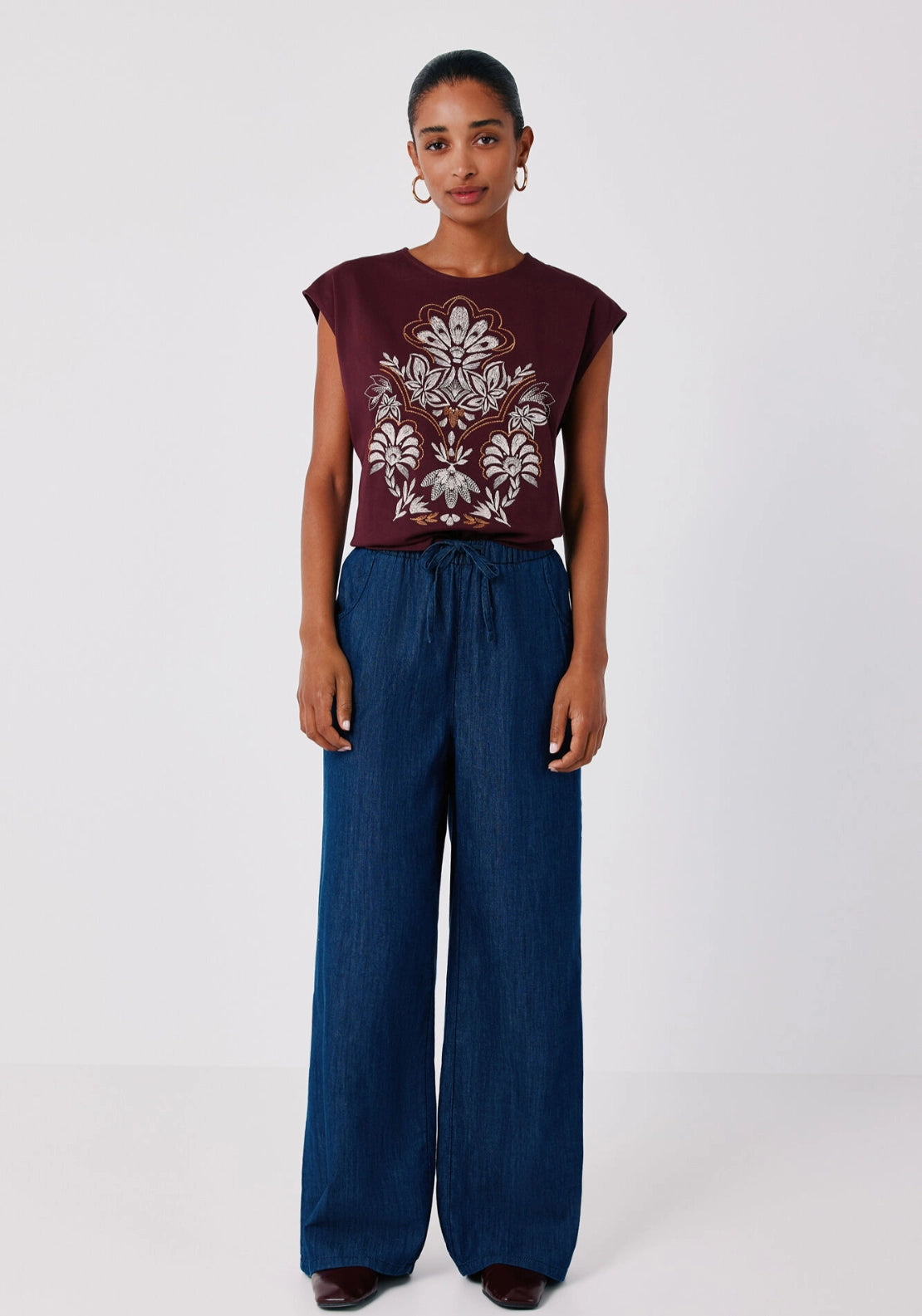 Printed T-shirt - Maroon