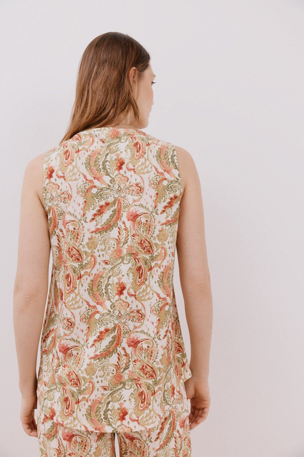 Cortefiel Long Pleated Top - Multicoloured 4 Shaws Department Stores