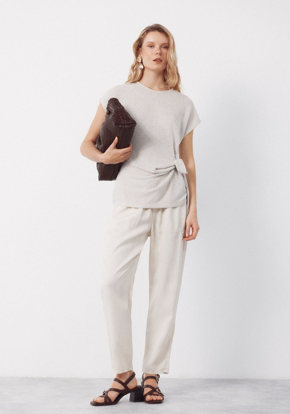 Cortefiel Tencel Fluid Trousers - Multicolour 5 Shaws Department Stores