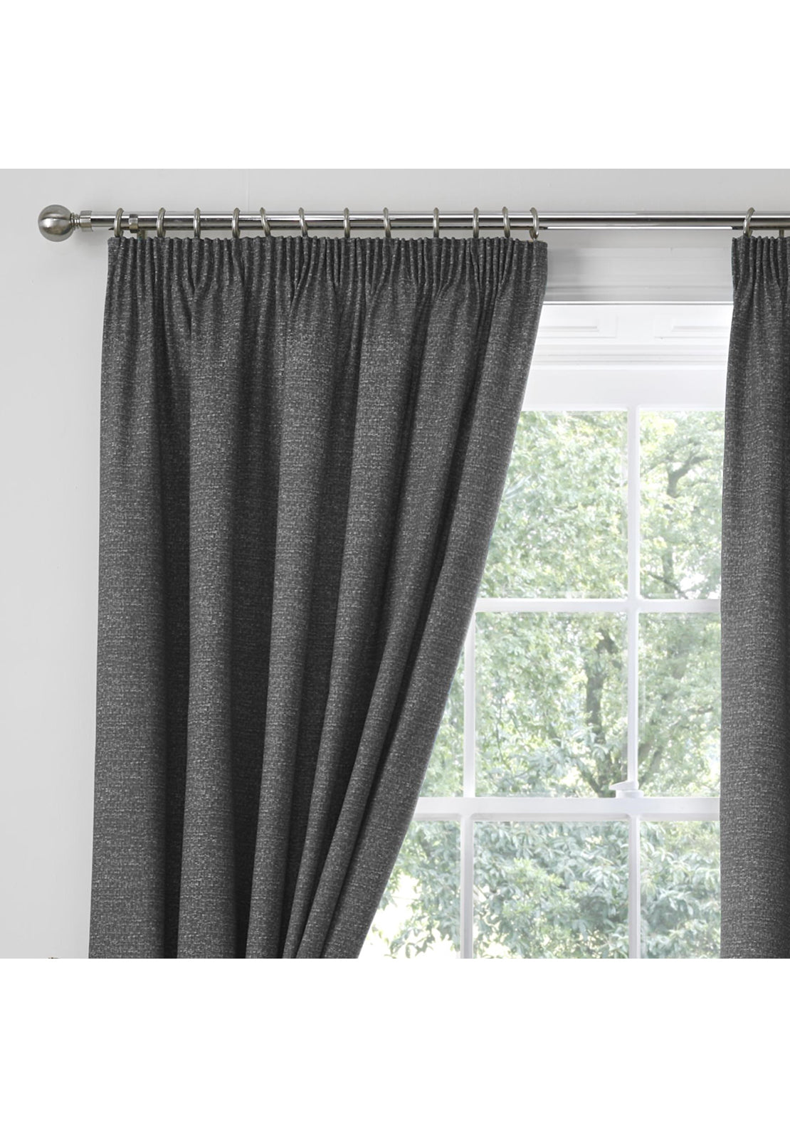 The Home Collection Super Warm Curtains - Grey 4 Shaws Department Stores