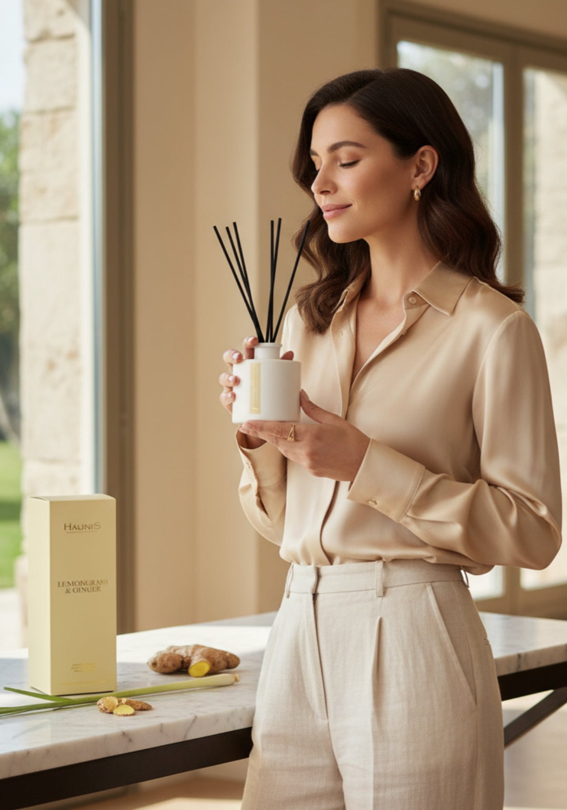 Haunis Lemongrass & Ginger Diffuser - Lemongrass/ginger 2 Shaws Department Stores