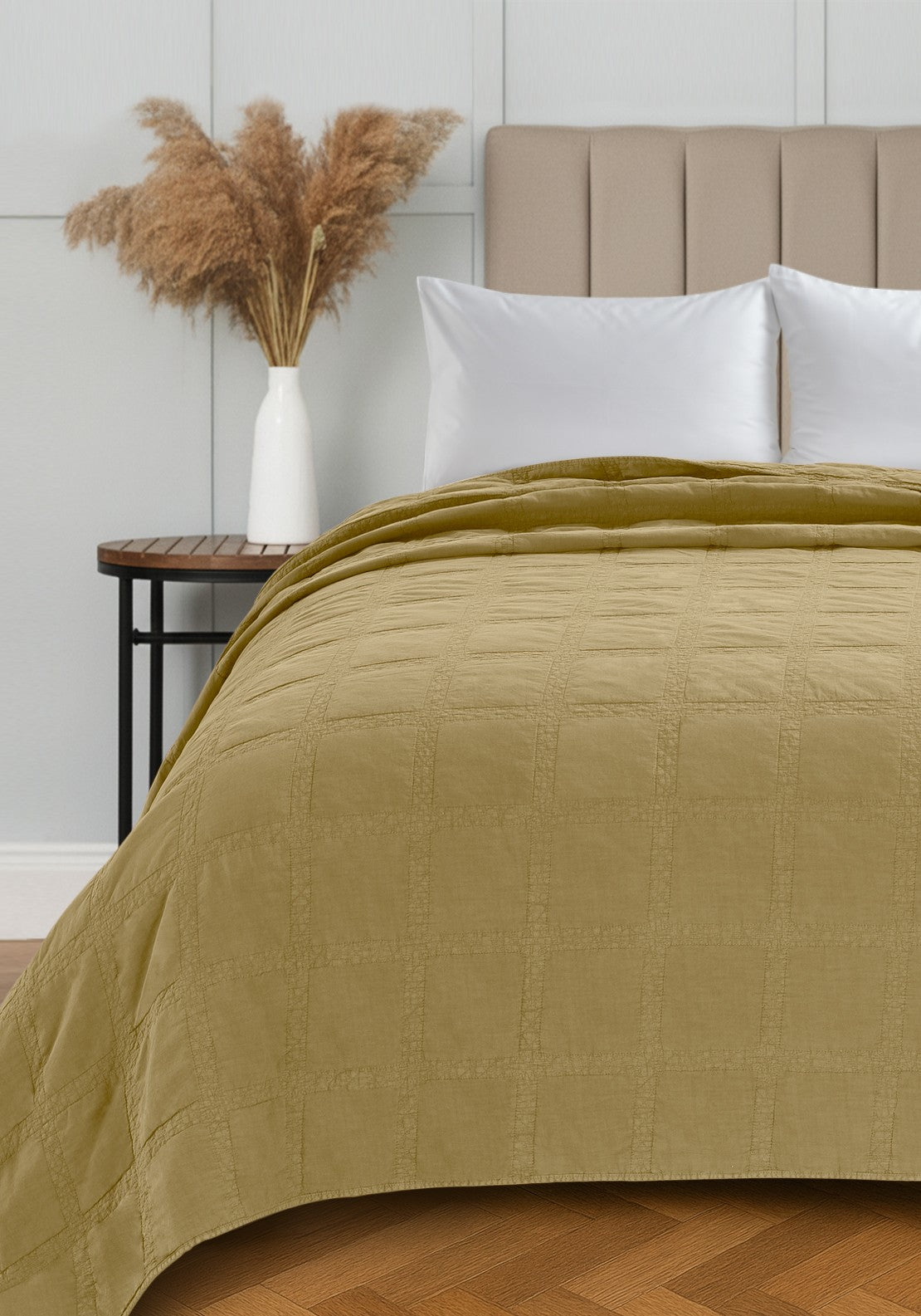 The Home Collection 100% Cotton Portland Throw - Yellow 3 Shaws Department Stores
