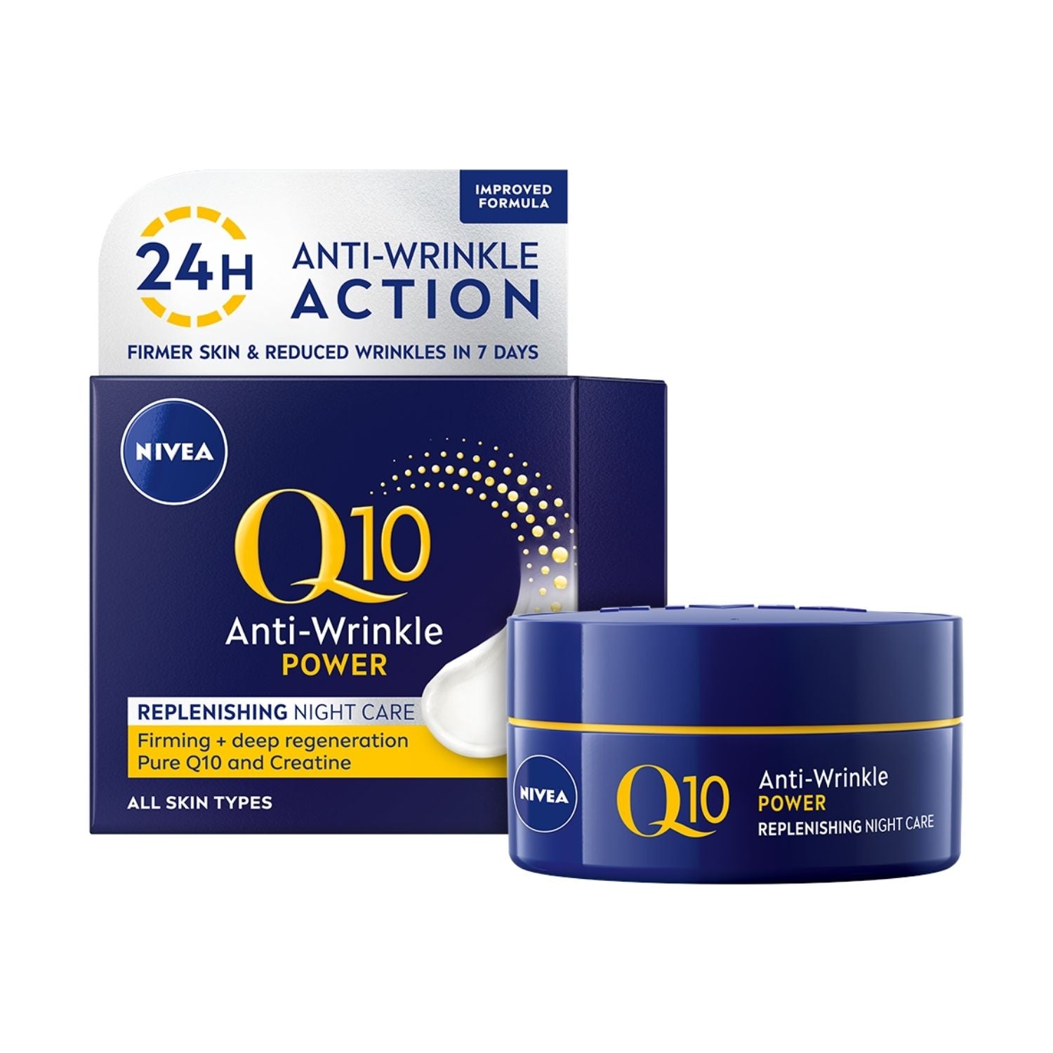 Nivea Q10 Power Anti-wrinkle Night Cream - 50ml 1 Shaws Department Stores