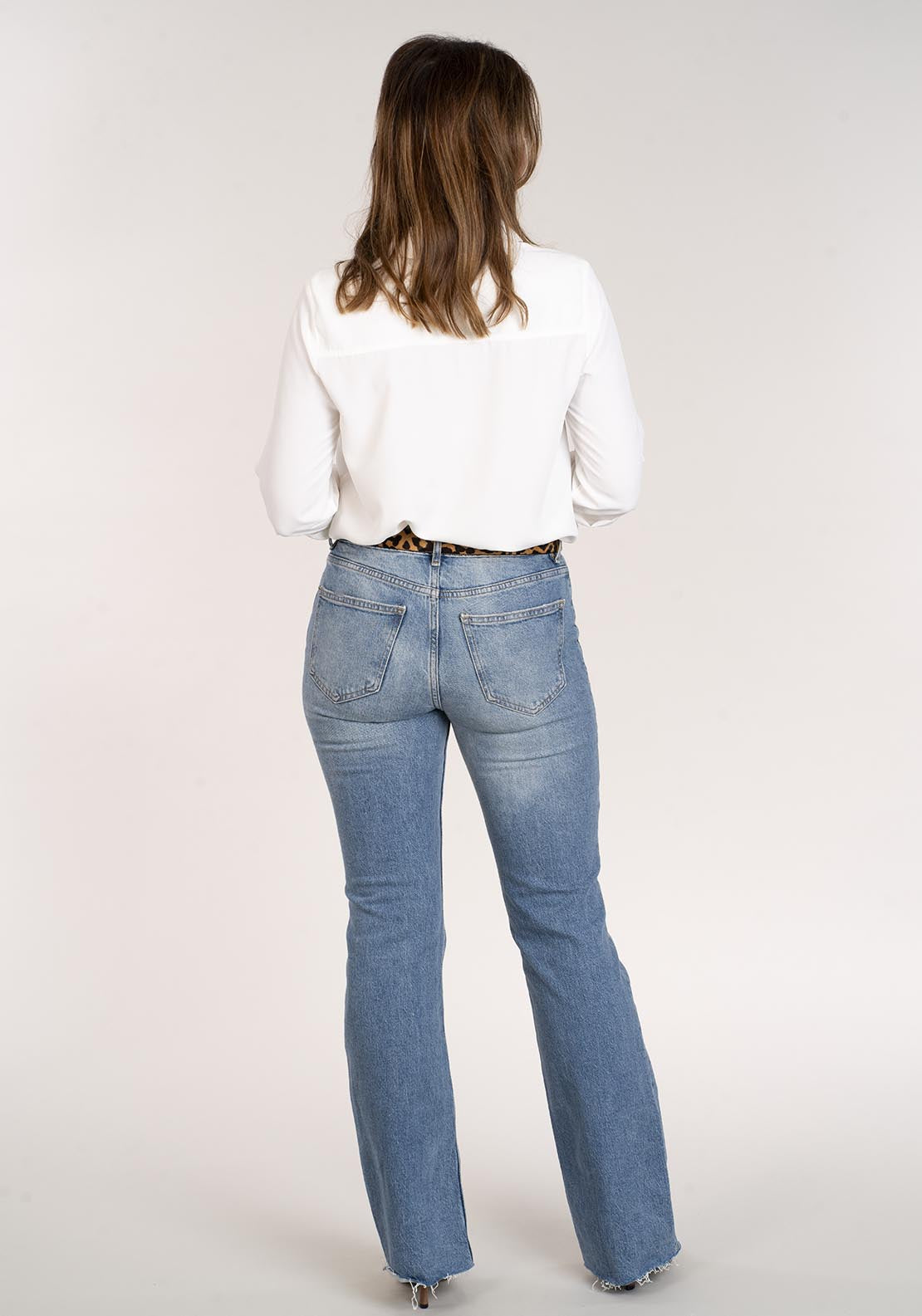 Naoise Roll Sleeve Shirt - Cream 5 Shaws Department Stores