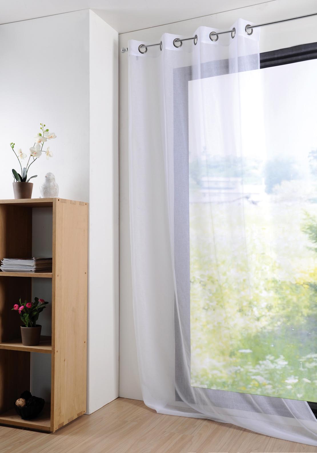 The Home Collection Monna Curtain - White 2 Shaws Department Stores
