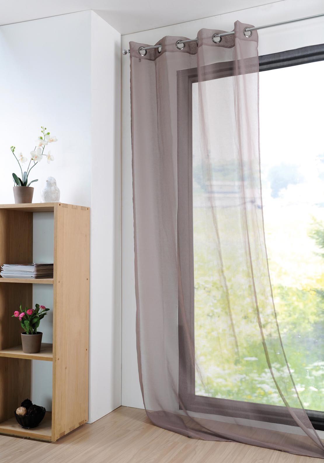 The Home Collection Monna Curtain - Taupe 2 Shaws Department Stores